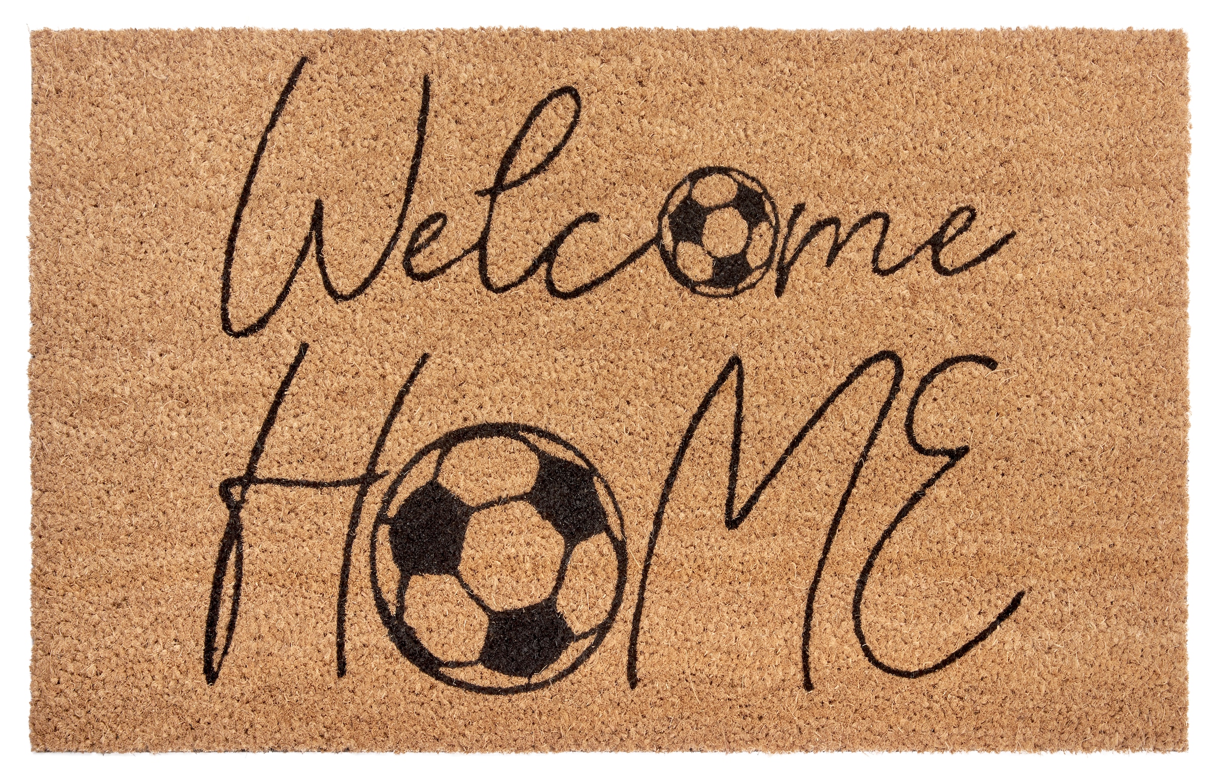 HANSE Home Fussmatte »Kokos Welcome Home Soccer«, rechteckig, Kokos,  Schmutzfangmatte, Outdoor, Rutschfest, Innen, Kokosmatte, Flur jetzt kaufen