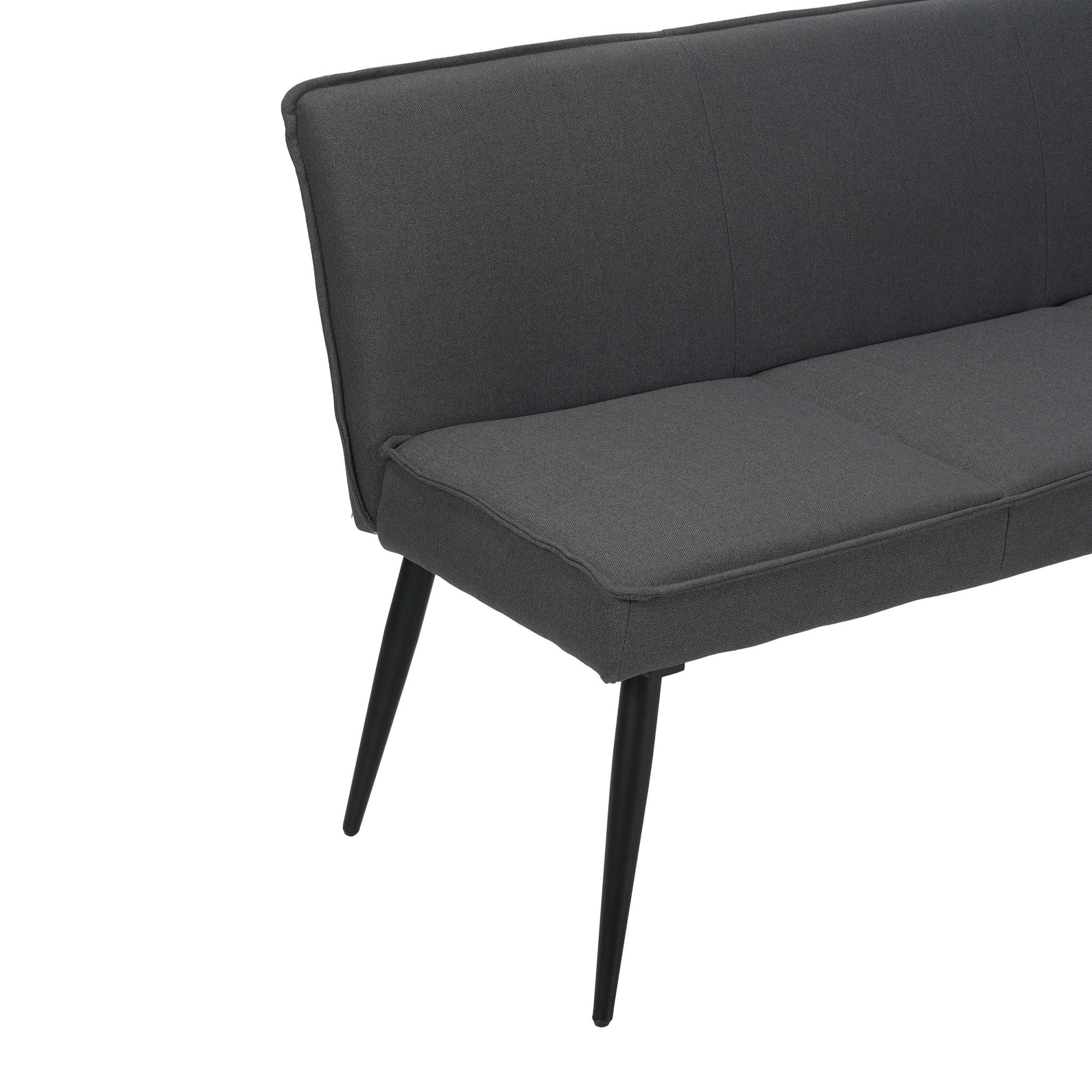 GOODproduct Essbank »Ianna« schwarze Metallbeine, pflegeleichtem Webstoff Bezug, Breite 140 cm