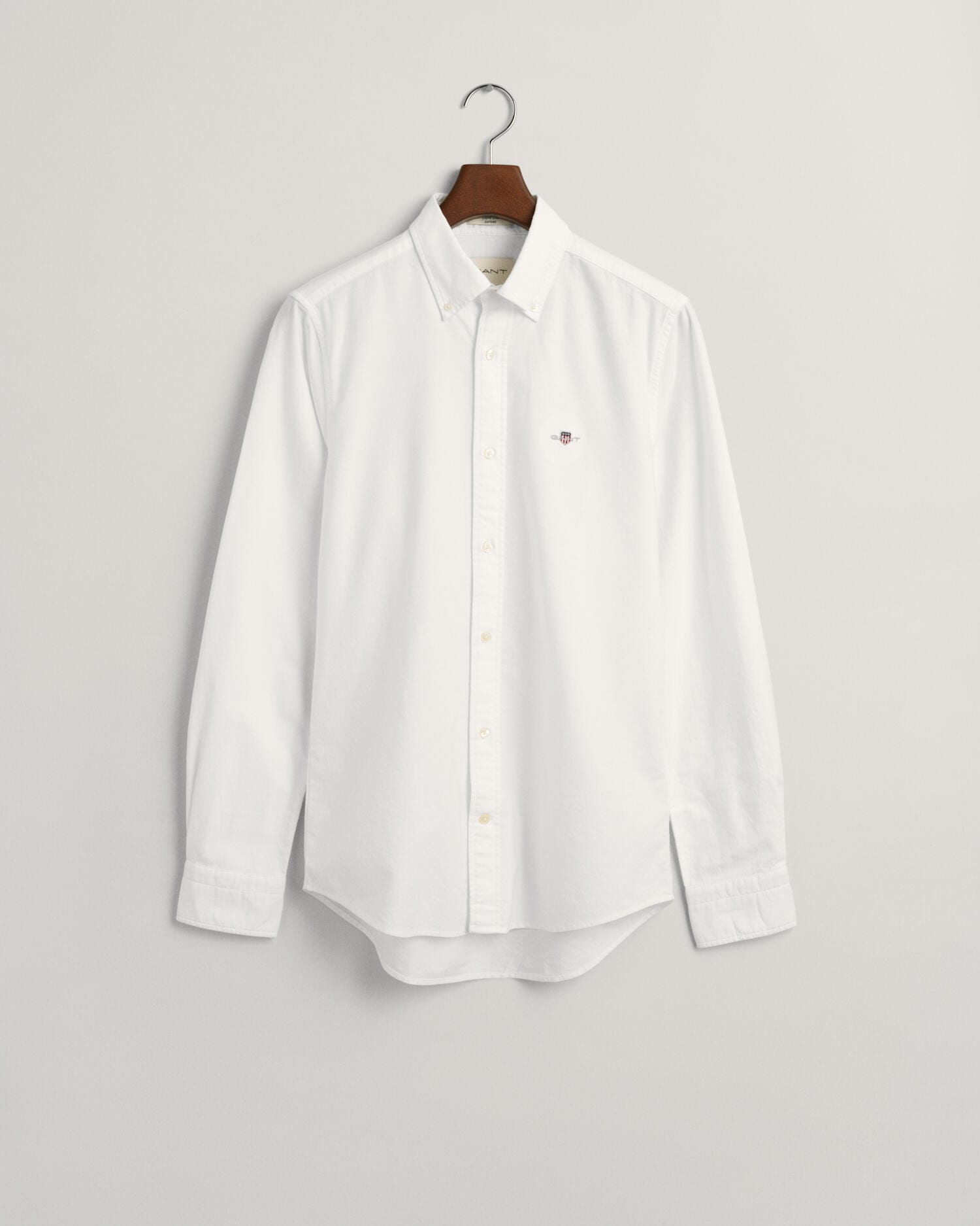 Gant Langarmhemd »Slim Fit Oxford Hemd strukturiert langlebig dicker«, Oxford Hemd Slim Fit