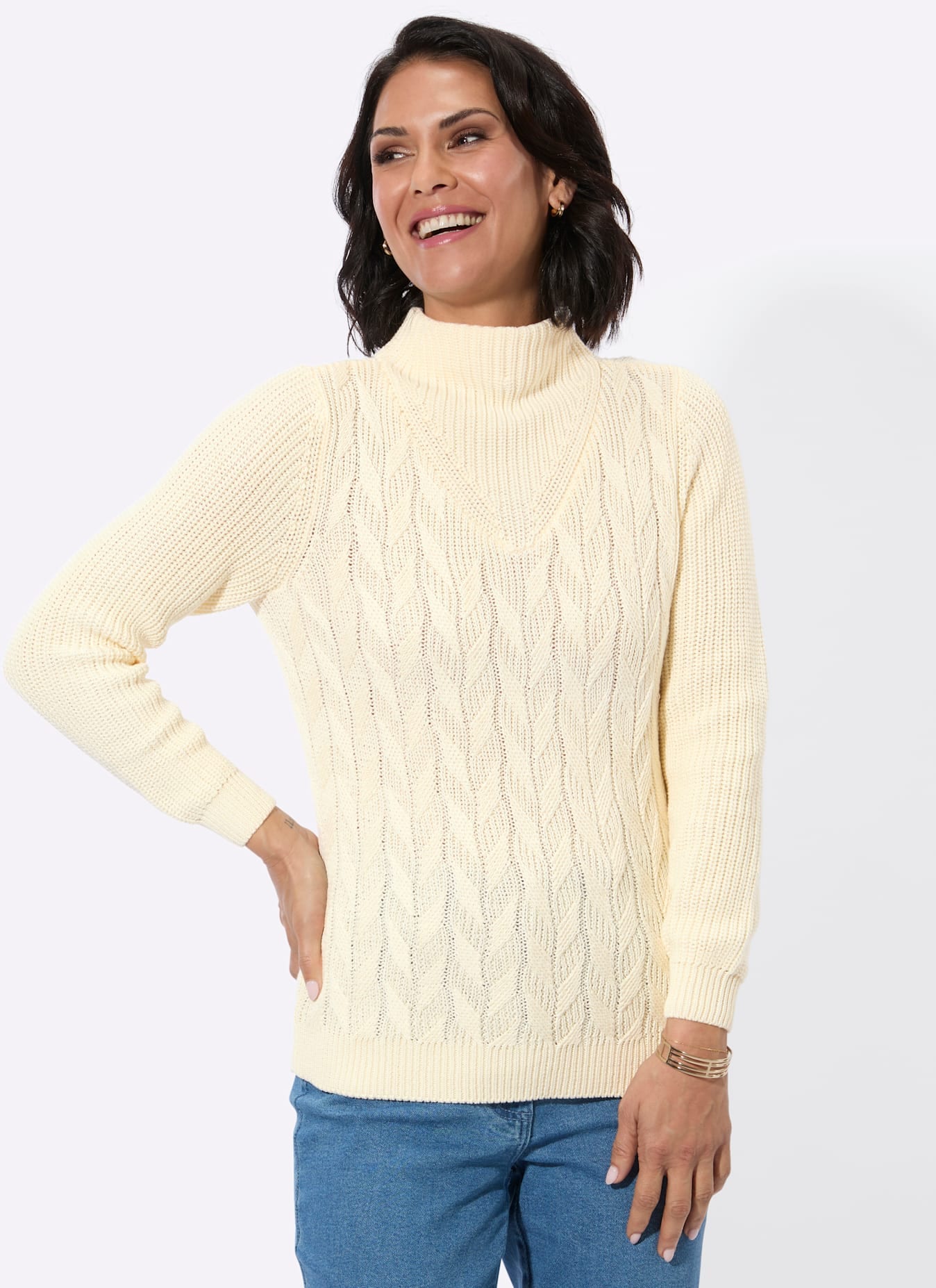 Casual Looks Stehkragenpullover "Langarm-Pullover"