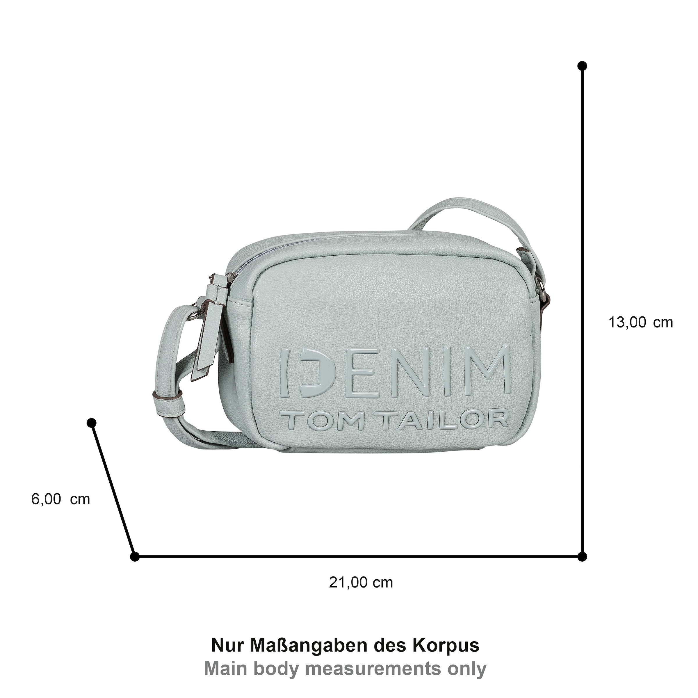 TOM TAILOR Denim Handtasche »Aveline« Damen Umhängetasche, Schultertasche mit glänzendem 3D-Logo