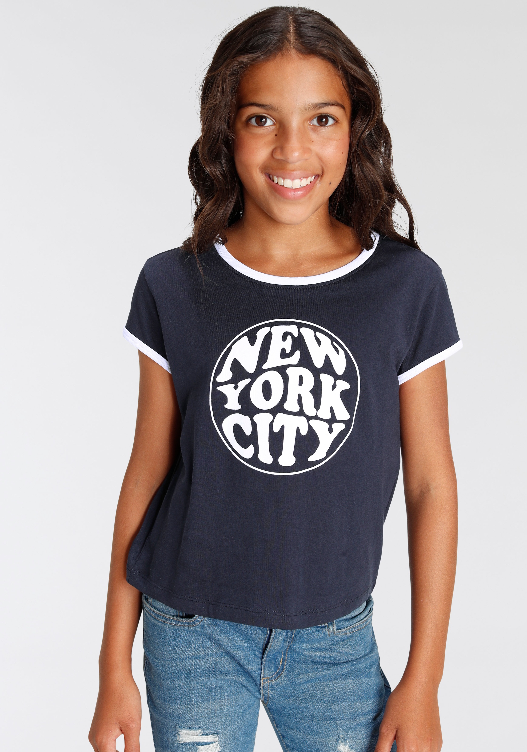 KIDSWORLD T-Shirt »New York City«, kurze modische Form kaufen