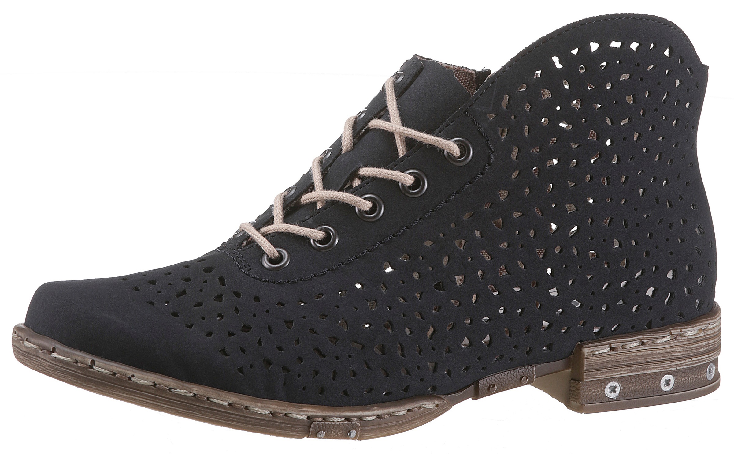 Image of Rieker Stiefelette, mit angesagter Perforation bei Ackermann Versand Schweiz
