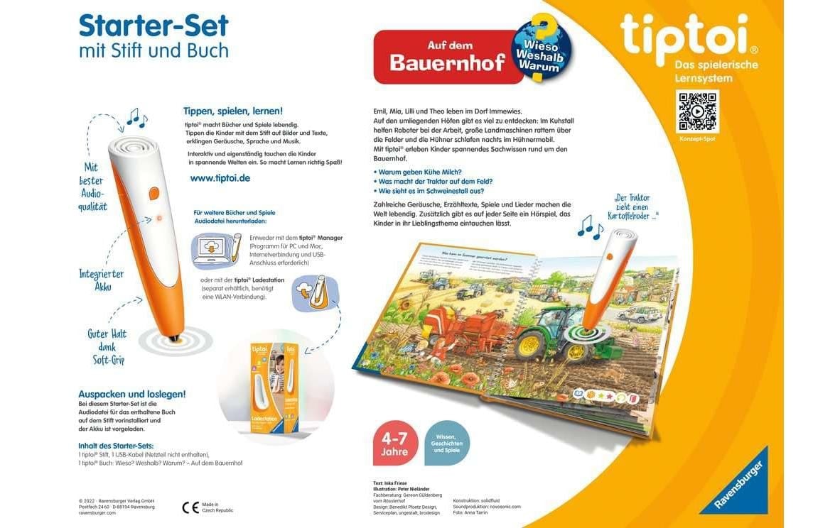 Ravensburger Lernspielzeug »tiptoi Starter-Set: Bauernhof«