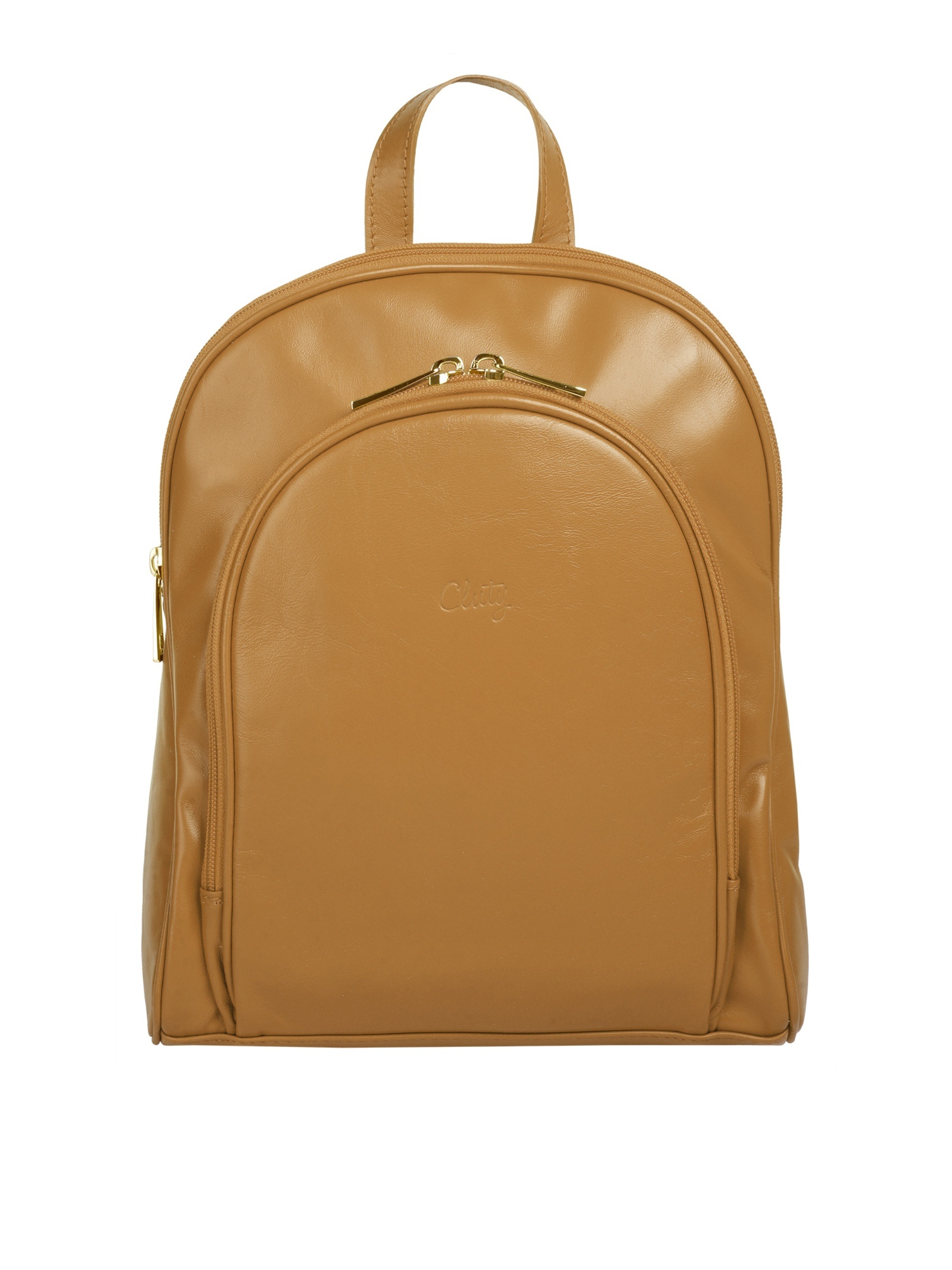 Cluty Cityrucksack, echt Leder, Made in Italy