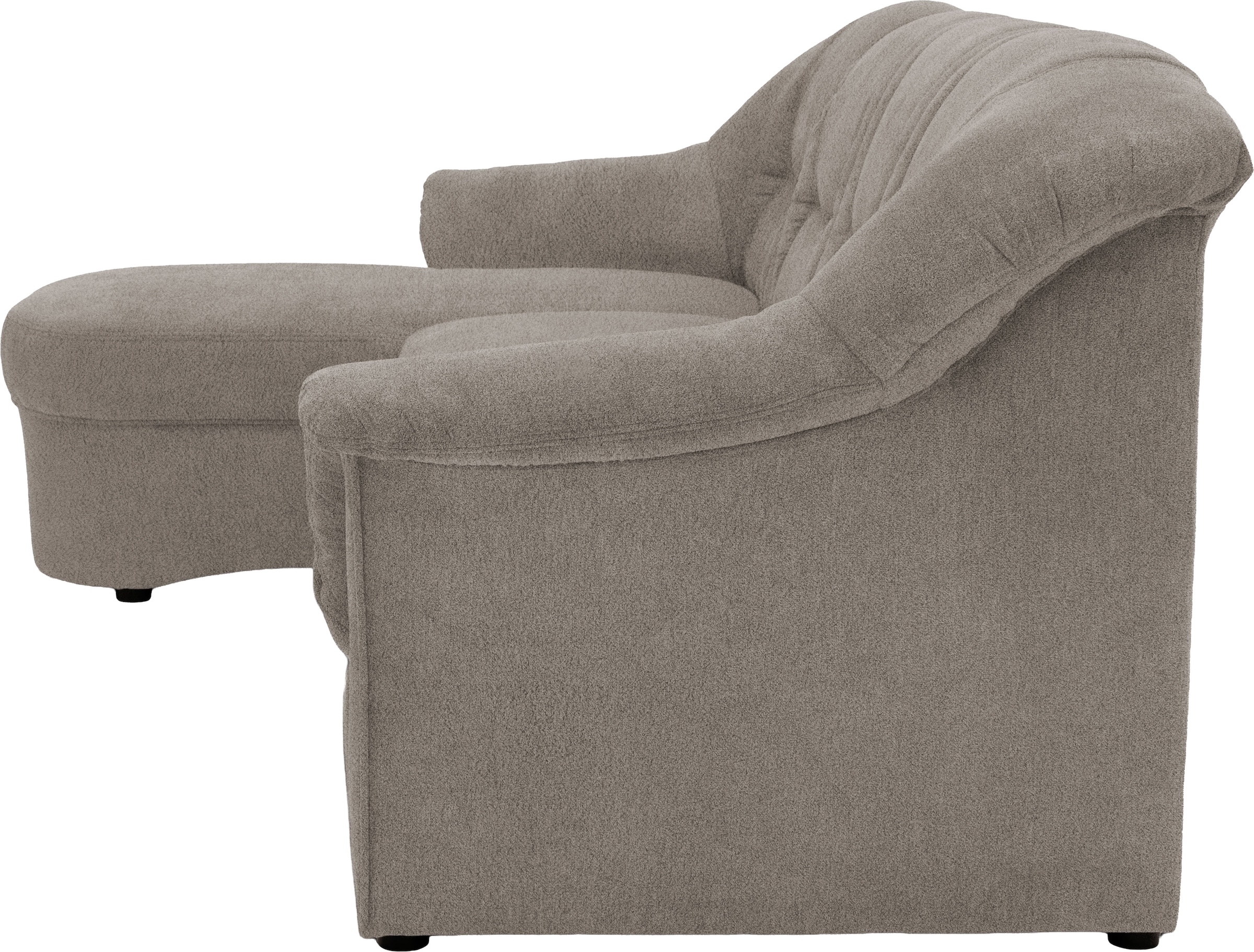 GOODproduct Ecksofa »Langelland 232 x 146 cm, auch mit Schlaffunktion, mittelfester Sitz« L-Form, mit Federkern, pflegeleichter, weicher Luxus-Microfaser