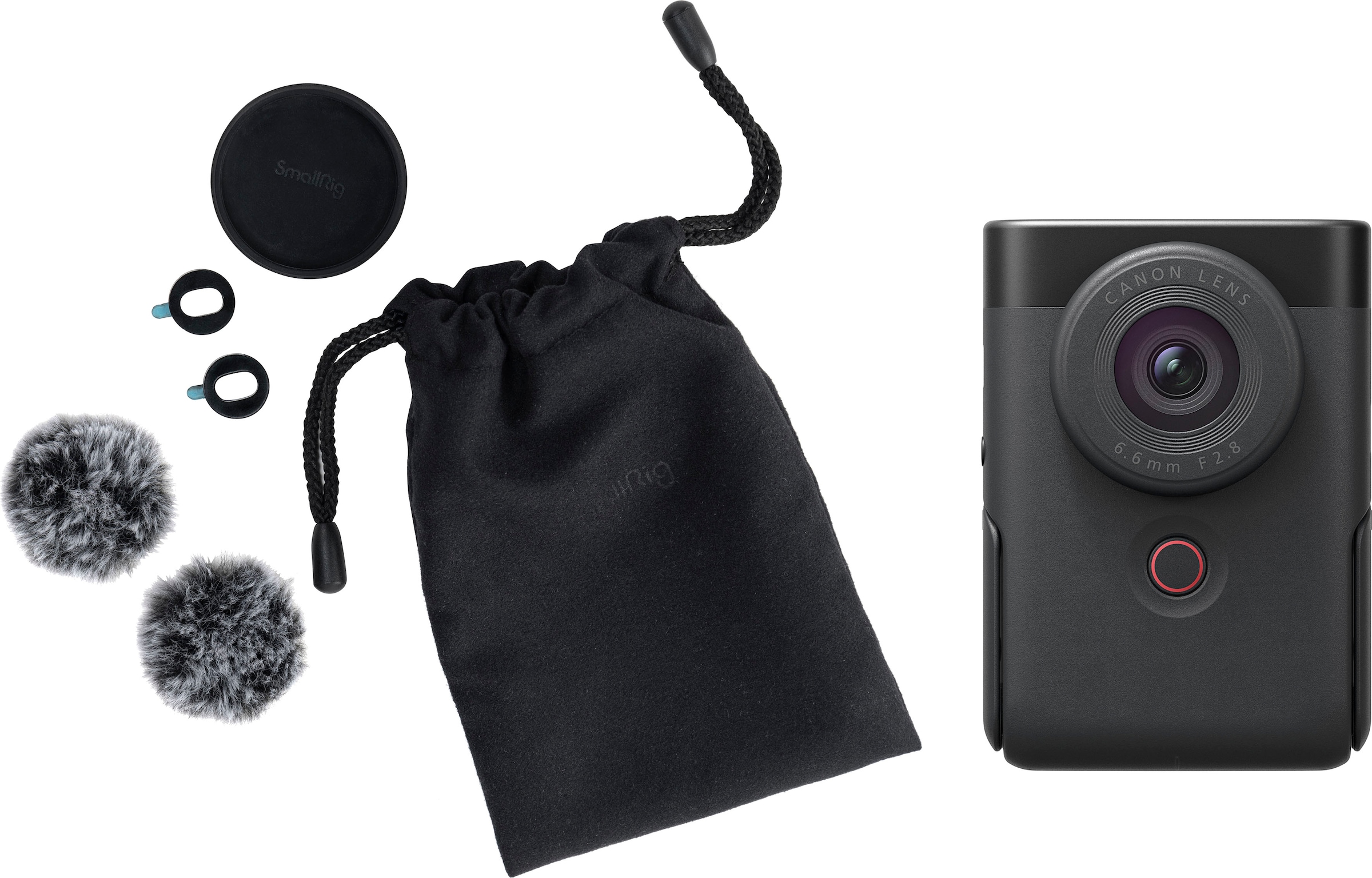 Canon Camcorder »PowerShot V10 Erweitertes Vlogging-Kit«, 4K Ultra HD, Bluetooth-WLAN (Wi-Fi)