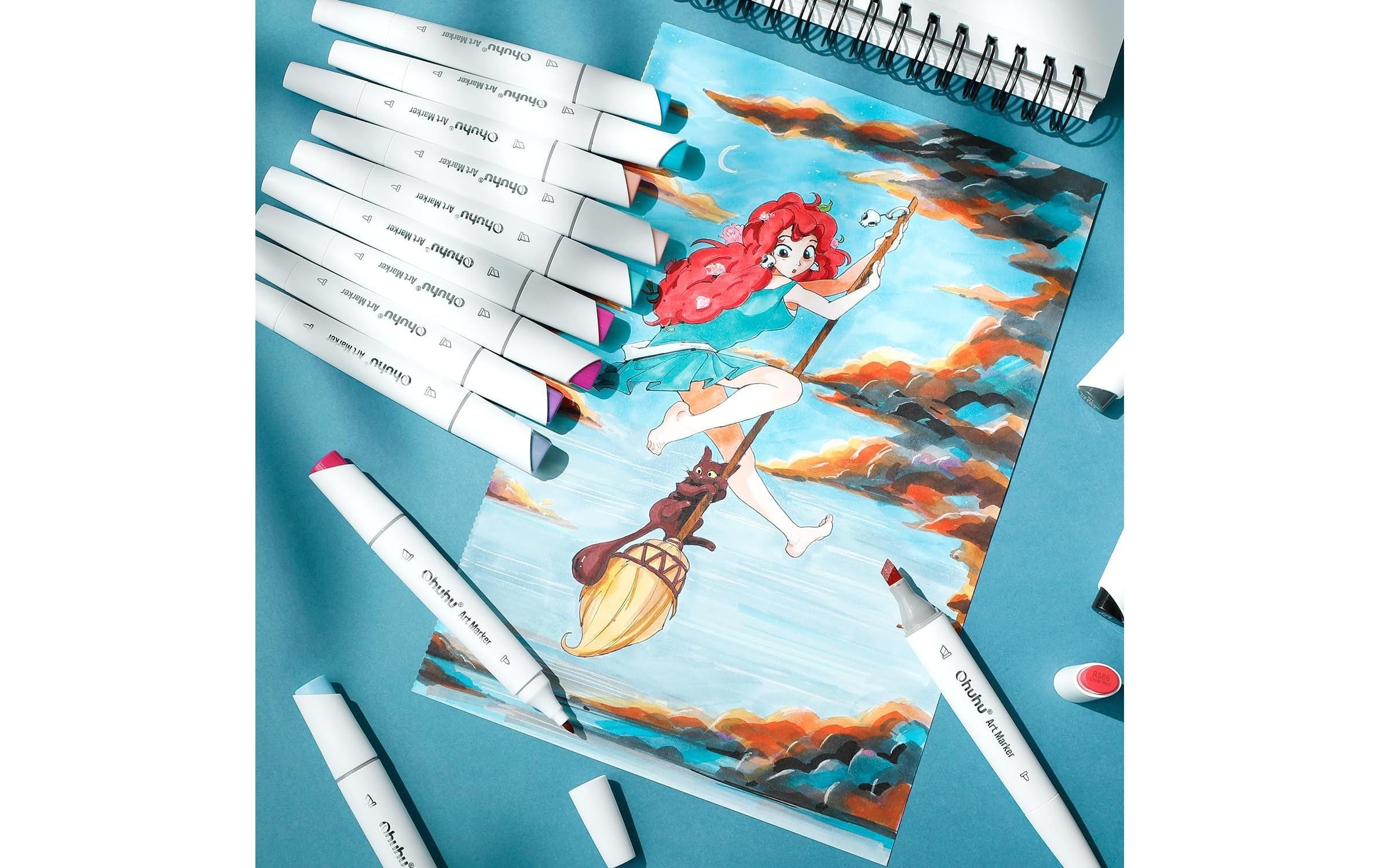   Marker »Ohuhu für Manga Illustrationen, 60 Stück«