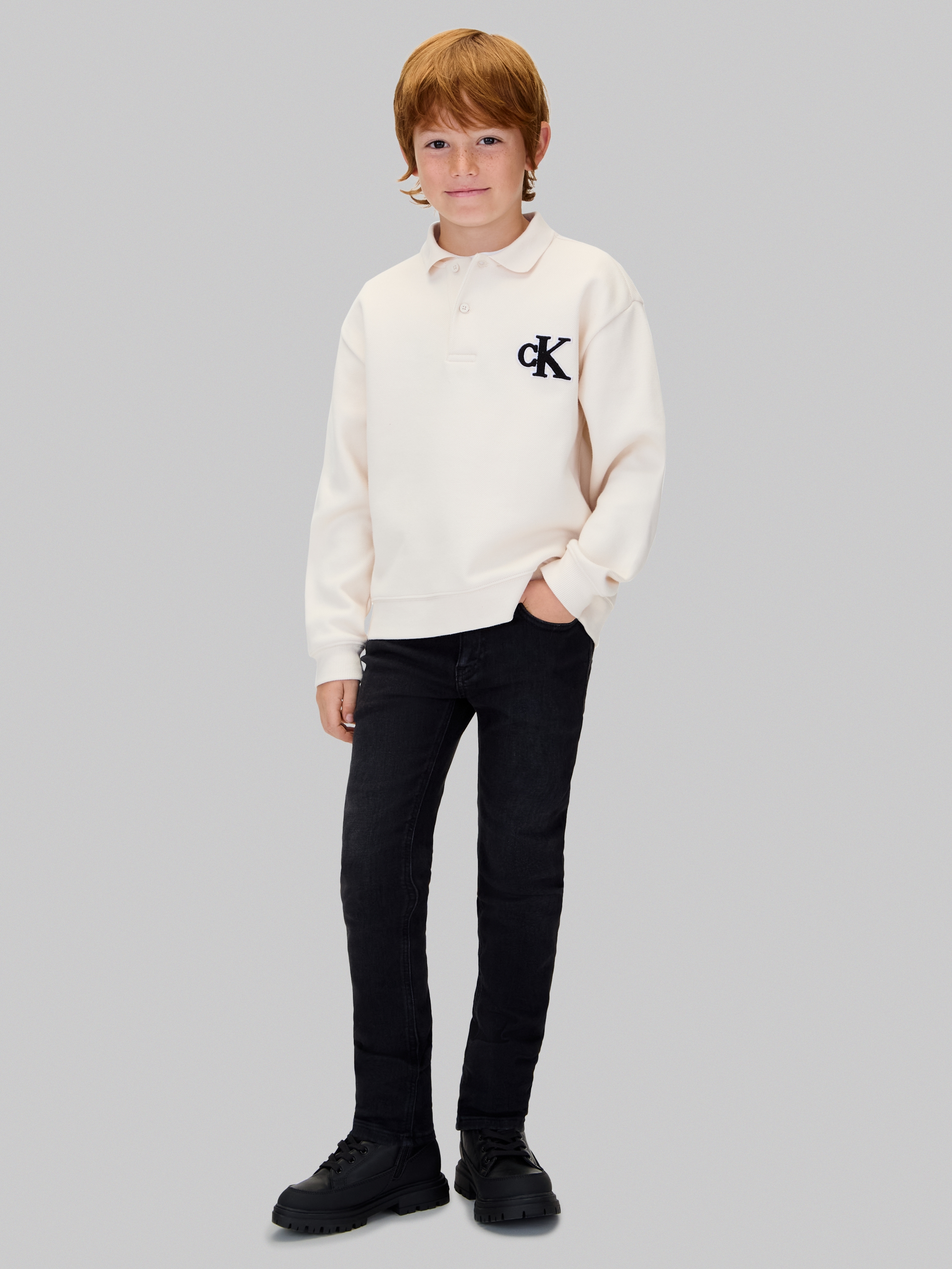 Calvin Klein Jeans Slim-fit-Jeans »SLIM ESS«, für Kinder bis 16 Jahre, stone washed