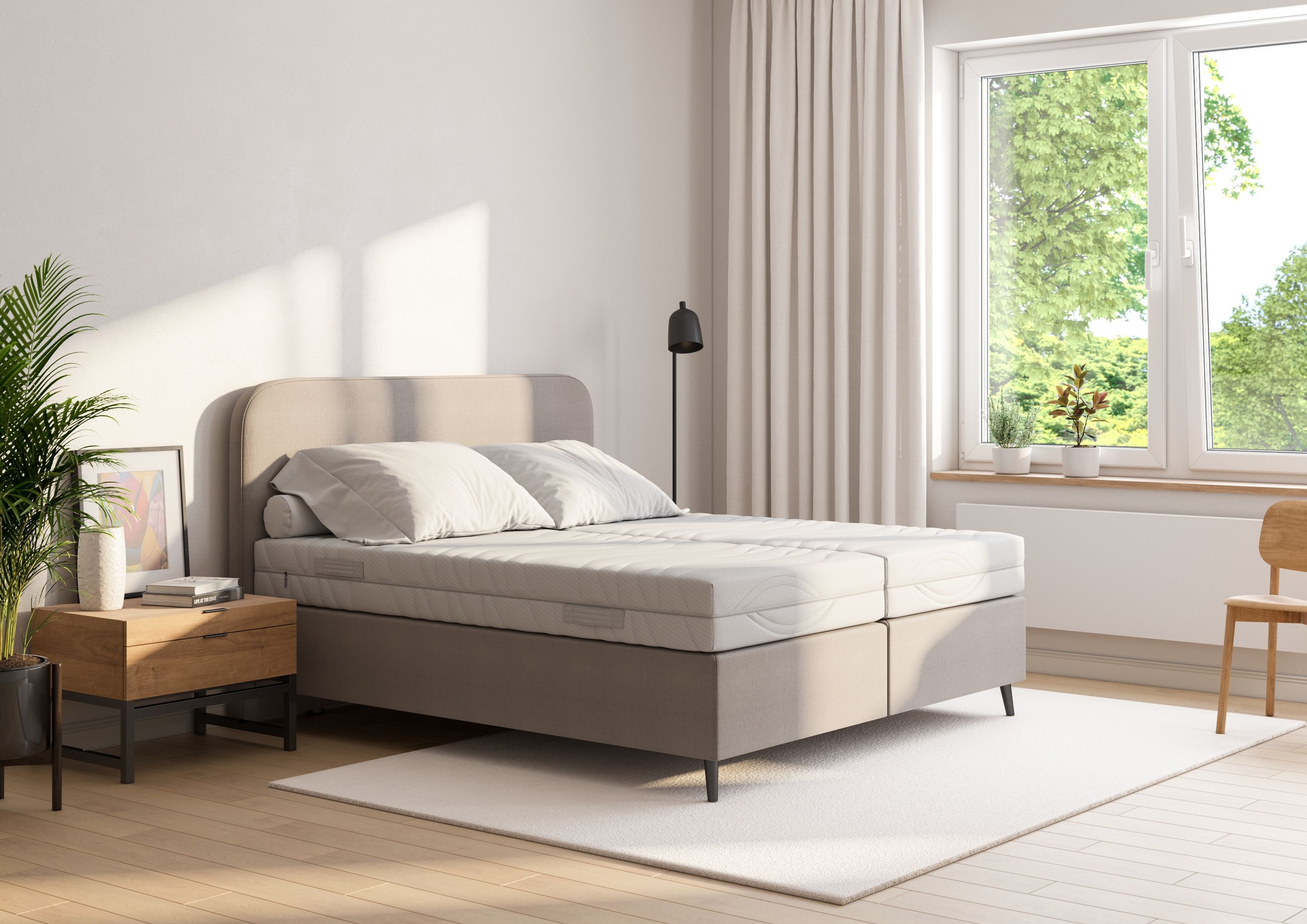 Malie Taschenfederkernmatratze »MALINA, 5 Zonen Matratze 90x200 cm, 140x200 cm & weitere Grössen«, 22 cm hoch, (1 St., 1-tlg.), 22cm hoch, Matratze H2/H3, ergonomisch, atmungsaktiv