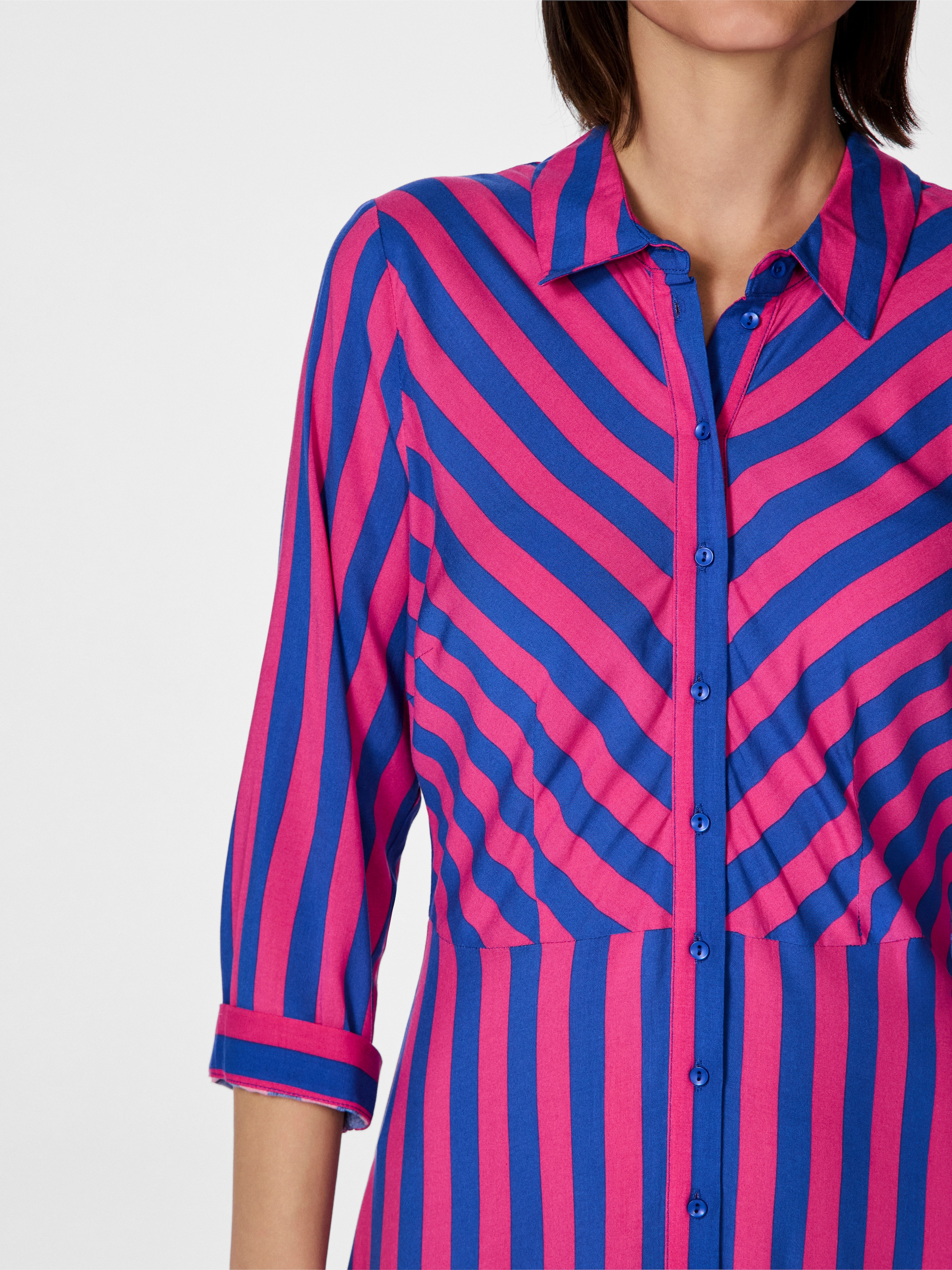 Y.A.S Hemdblusenkleid »YASSAVANNA LONG SHIRT DRESS«, Sommerkleid, mit 3/4 Ärmel