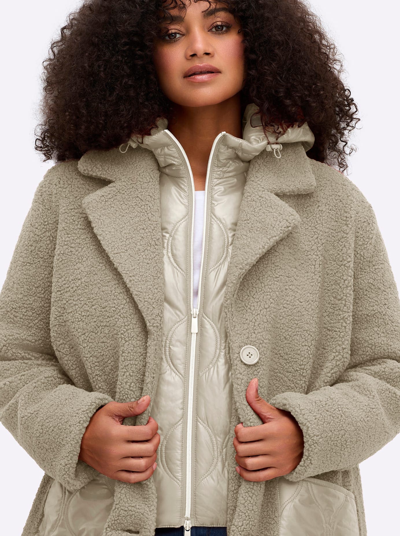 Sheego Manteau long