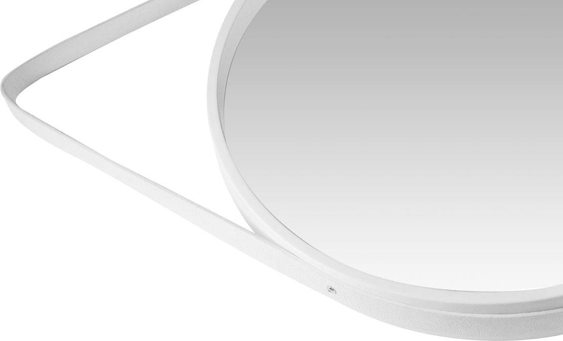 Miroir mural rond "ultima" 49cm blanc