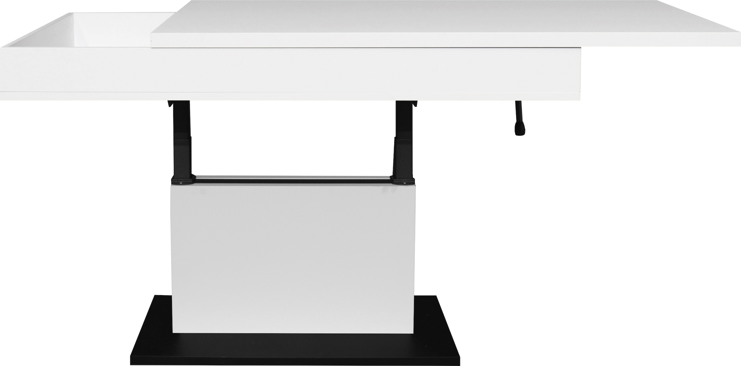 Mäusbacher Couchtisch »Lift Couchtisch« höhenverstellbar 58-77cm,Tischplatte aufziehbar, Staufach, 110cm breit