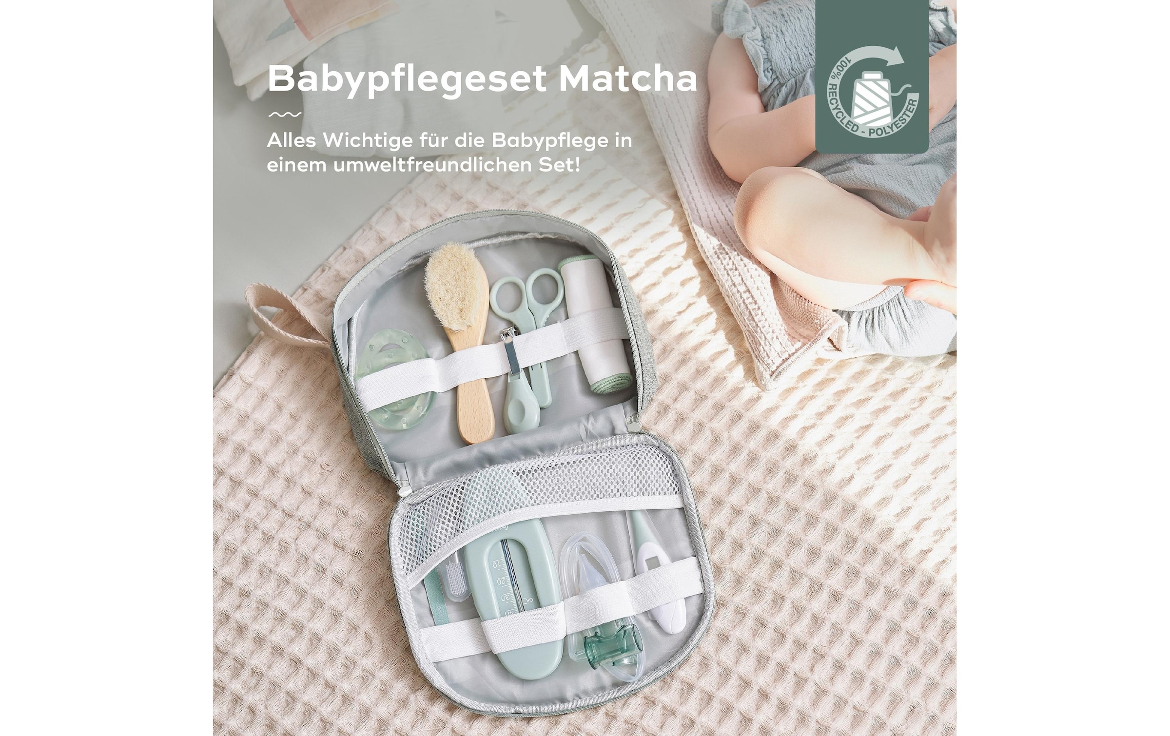 BABYMOOV Babypflege-Set »Matcha Grün/Weiss«