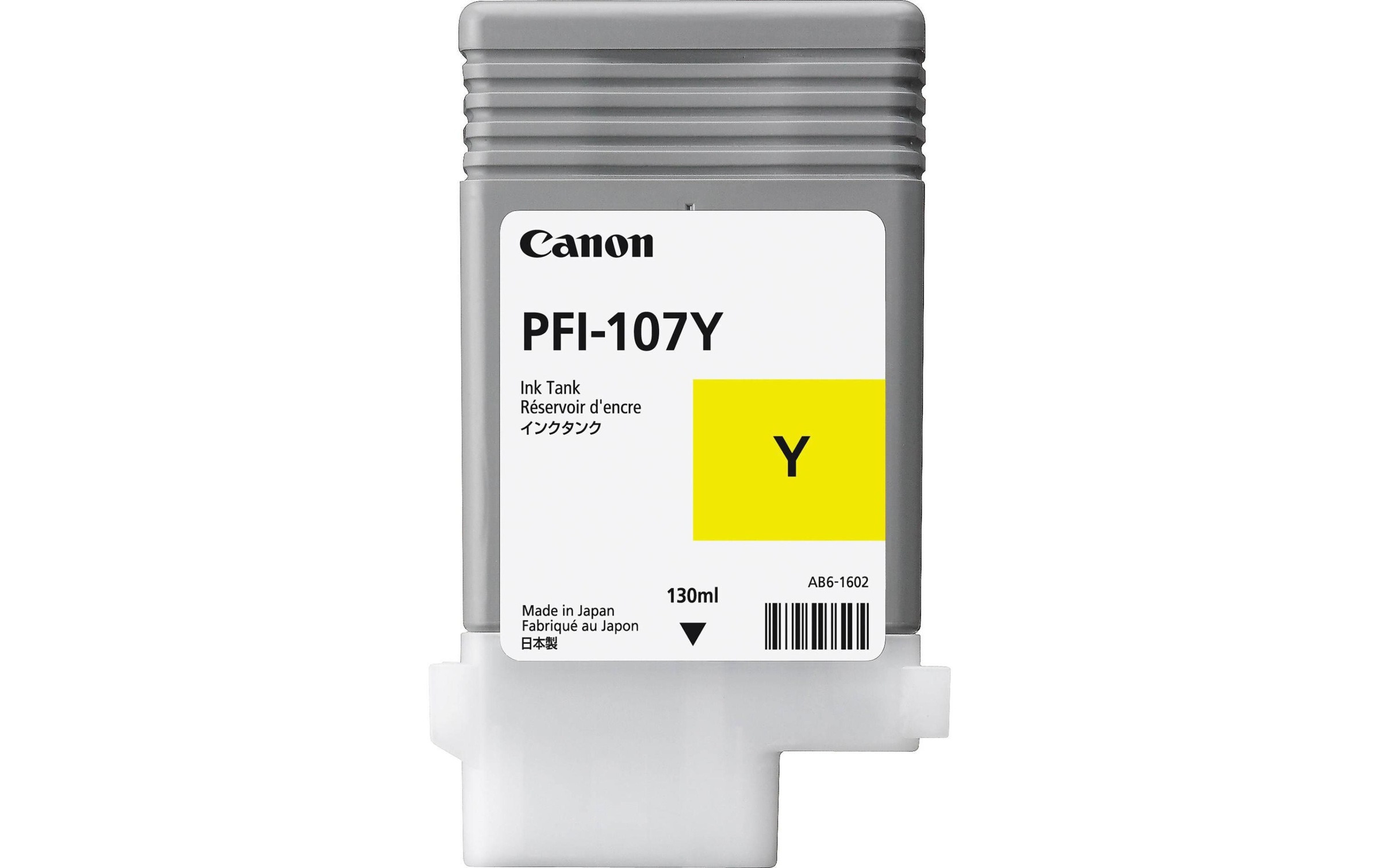 Canon Tintenpatrone »PFI-107Y Yellow«, (1 St.)
