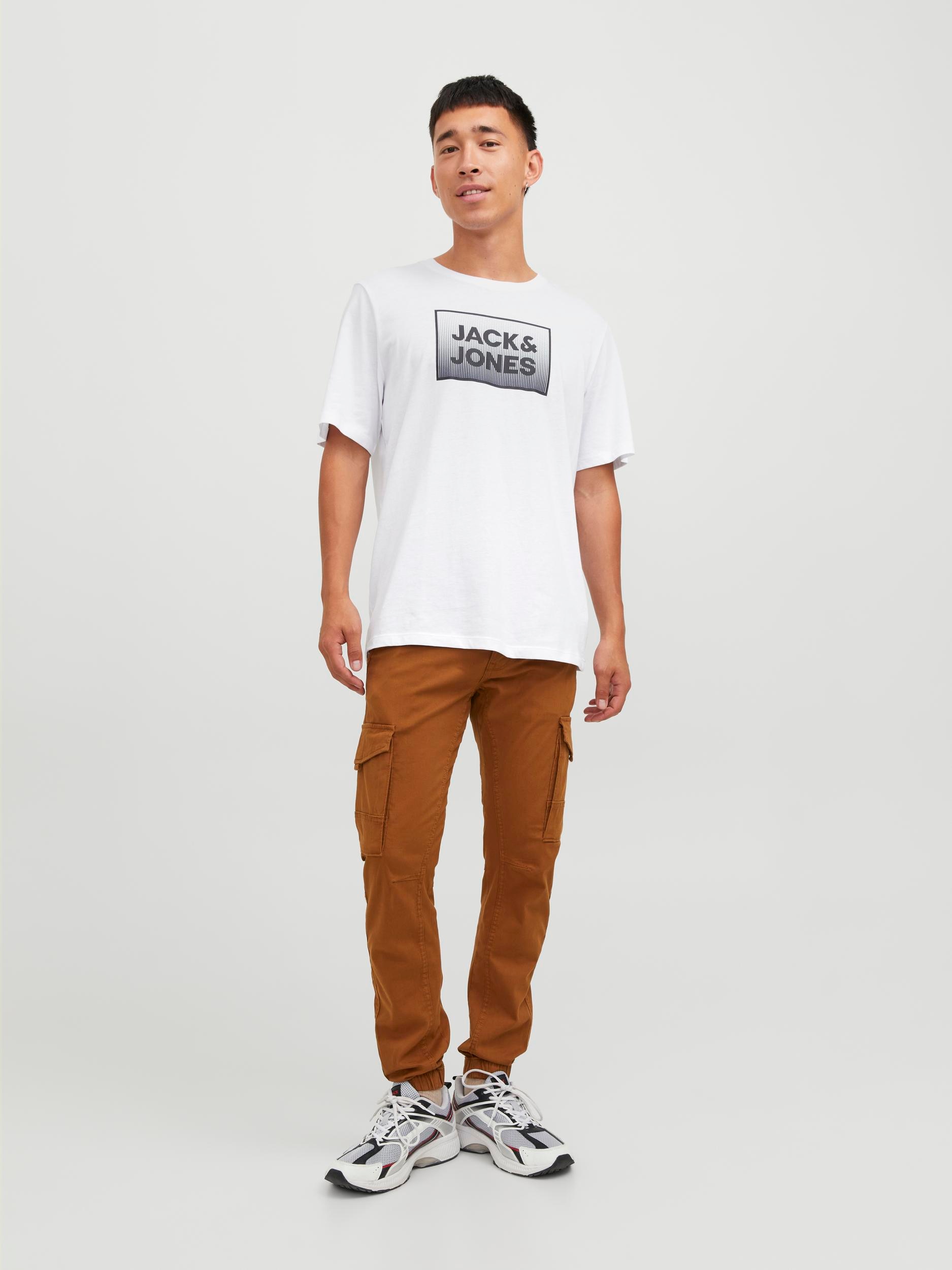 Jack & Jones Kurzarmshirt »JJSTEEL TEE SS CREW NECK«