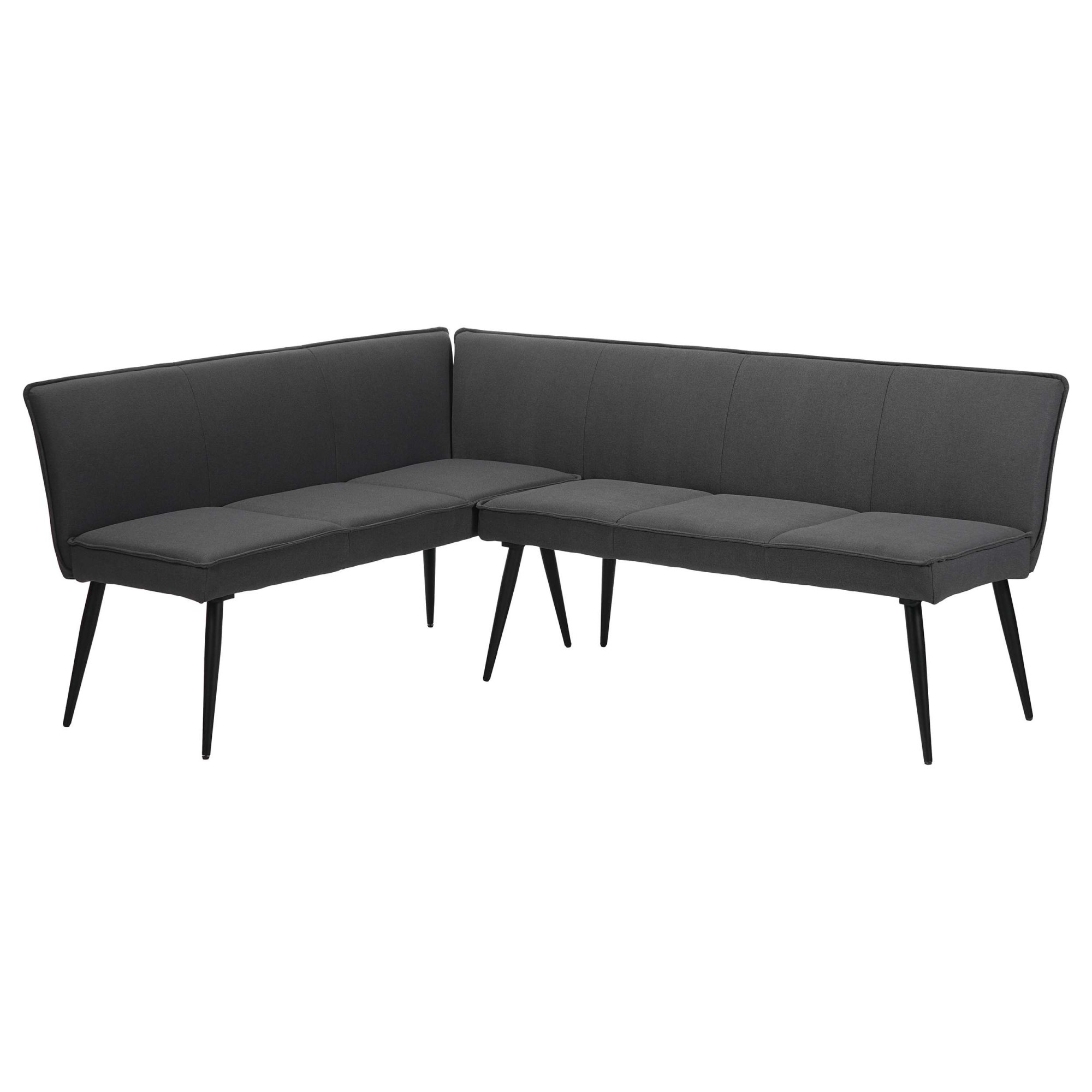 Image of GOODproduct Essbank "Ianna" schwarze Metallbeine, pflegeleichtem Webstoff Bezug, Breite 193 cm
