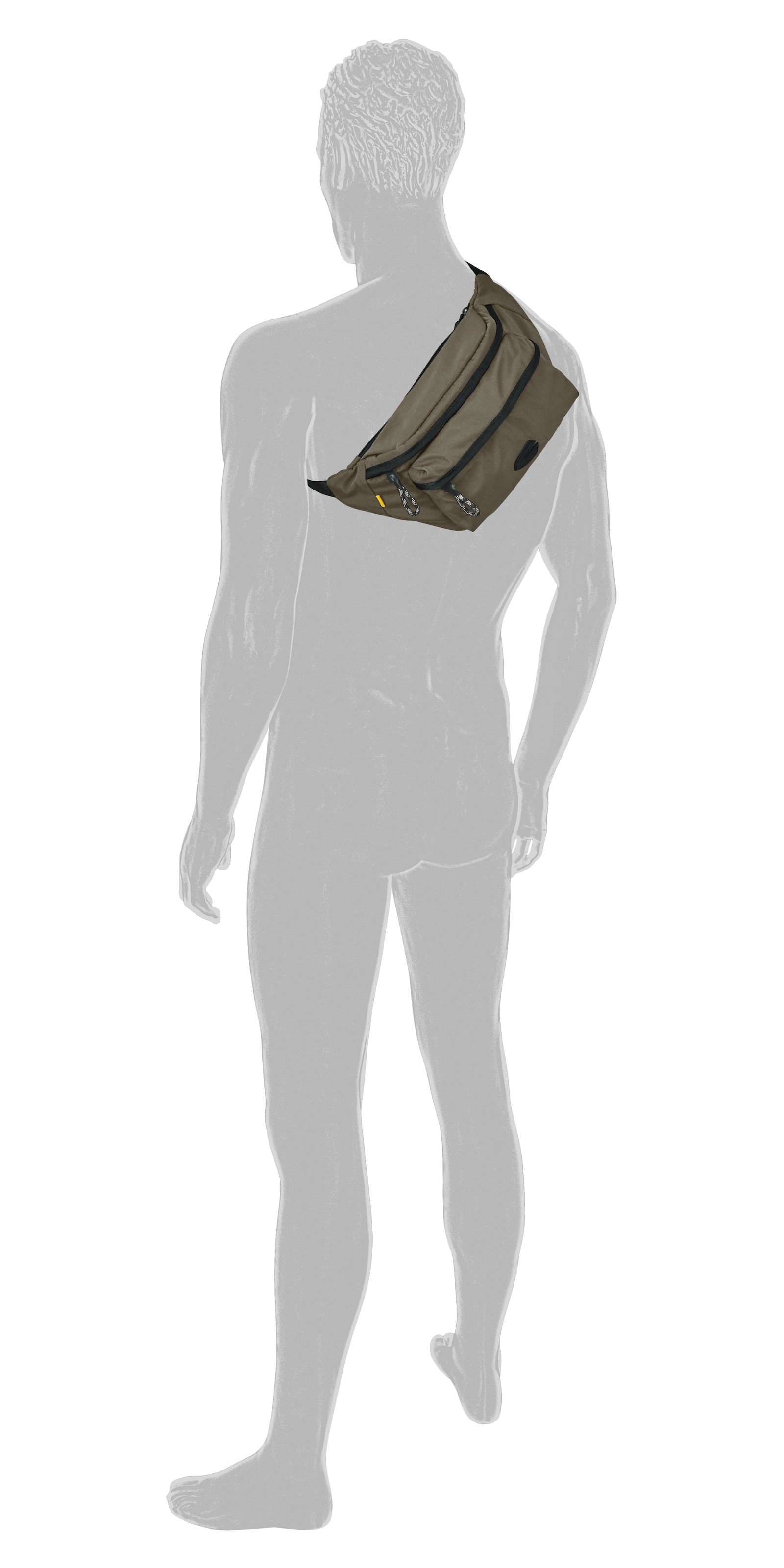 camel active Bauchtasche »Terra« aus recyceltem Nylon und voluminös aufgesetzten Taschen