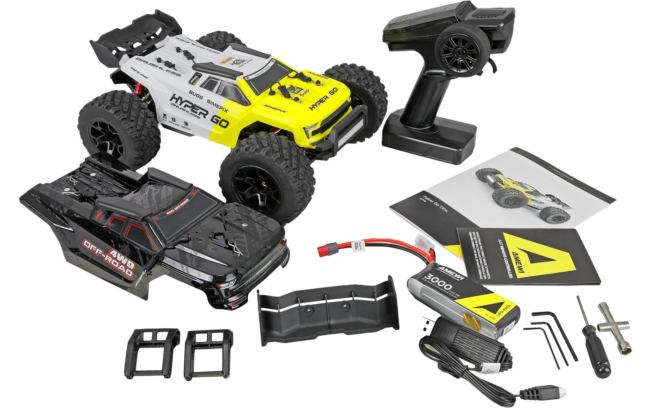 Amewi RC-Buggy »Truggy Hyper GO TX14 1:14 RTR« Transmission 4x4