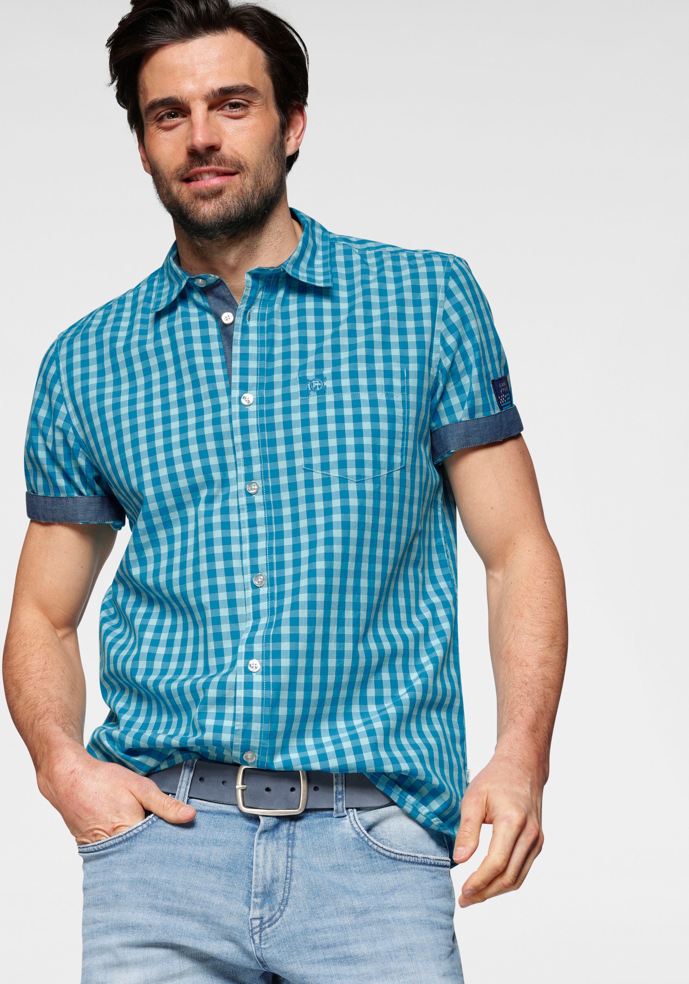 Image of TOM TAILOR Polo Team Kurzarmhemd, kariert bei Ackermann Versand Schweiz