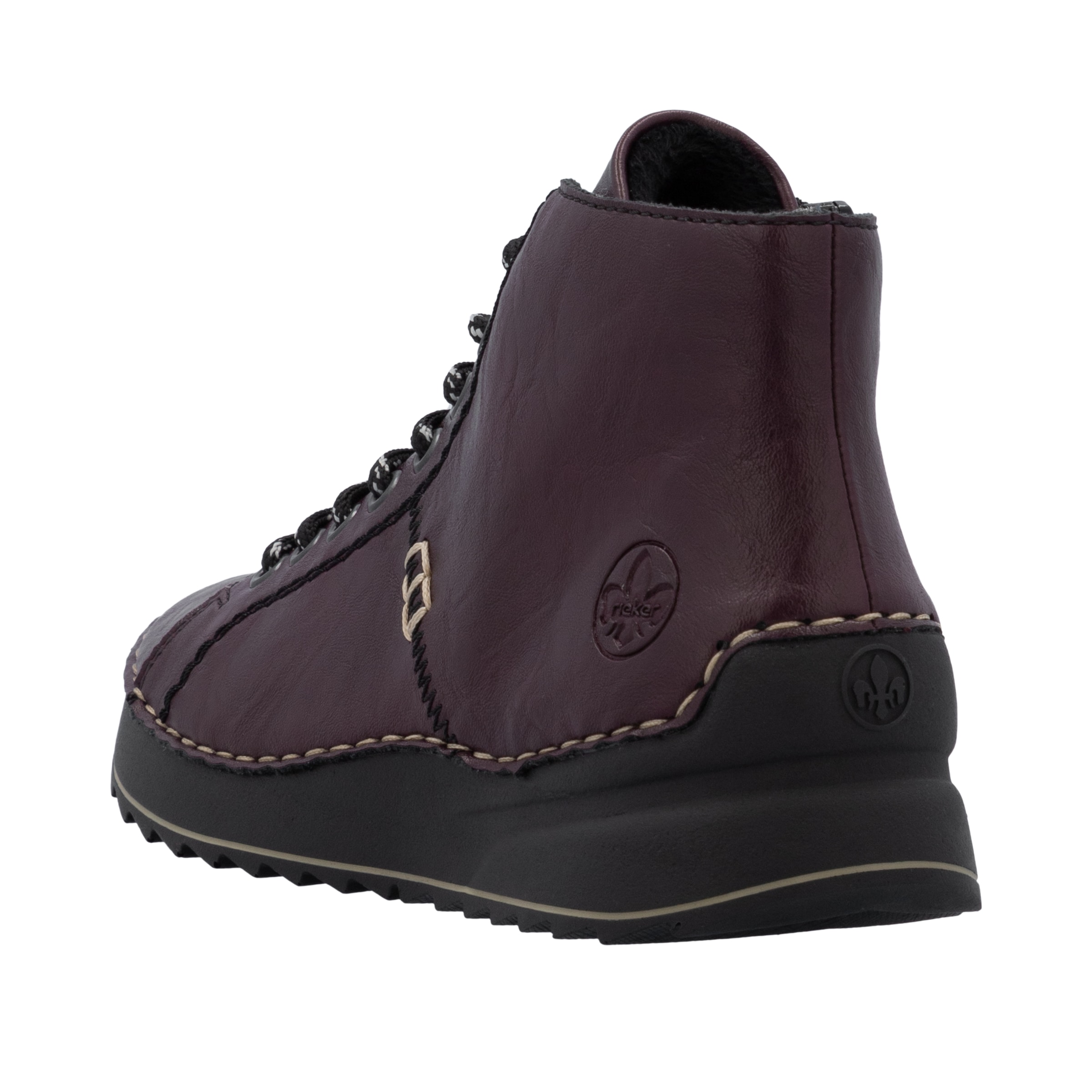 Rieker Bottines à lacets  bottines à lacets, sneakers montantes, bottines à plateforme avec semelle profilée