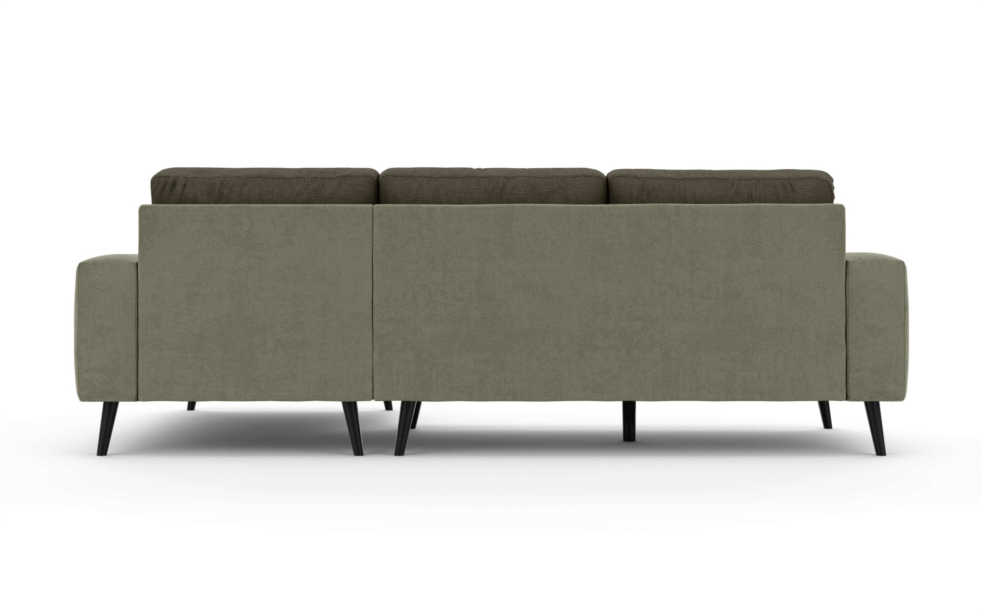 INOSIGN Ecksofa »SERINE mit Recamiere rechts/links bestellbar, Masse B/H/T 253/91/161 cm«, L-Form mit Wellenunterfederung, 3 Rückenkissen, ohne Bettfunktion