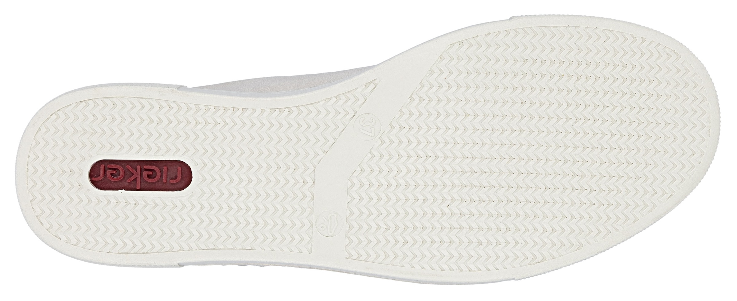 Rieker Baskets à plateforme  mit goldfarbenem Reissverschluss, Freizeitschuh, Halbschuh, Schnürschuh