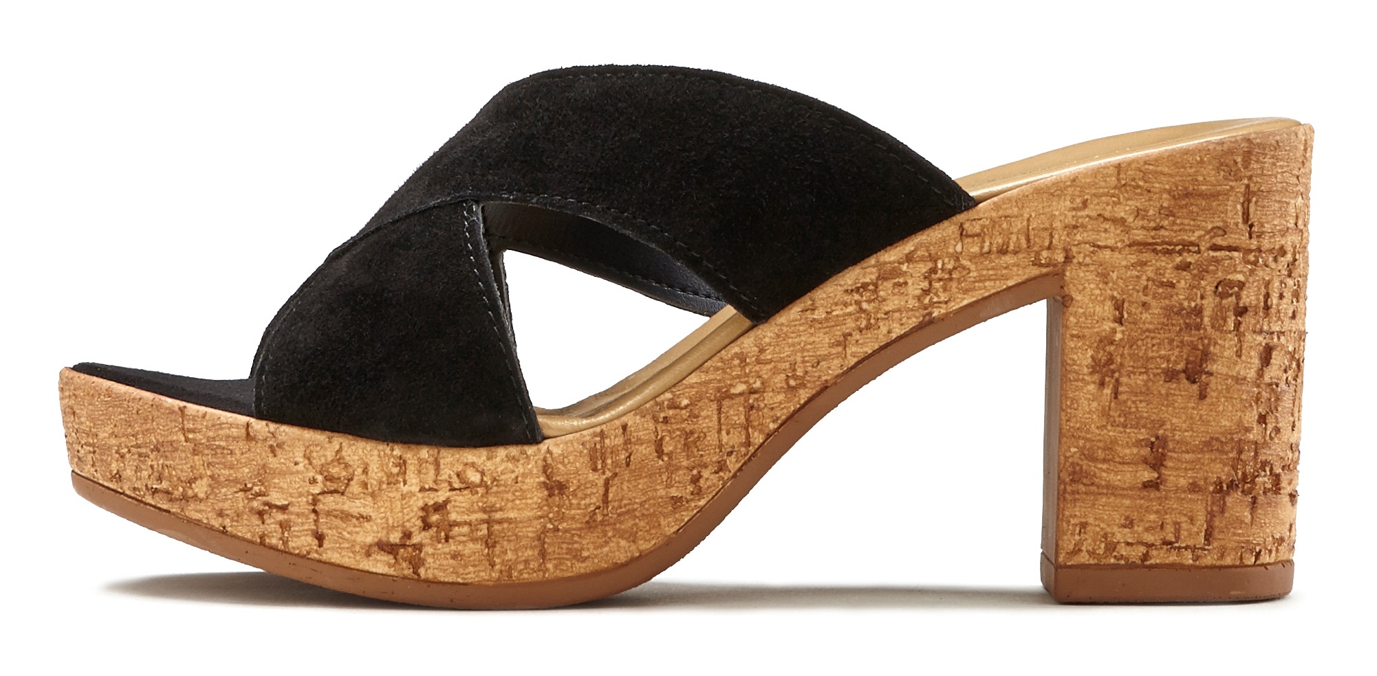 Image of LASCANA Pantolette, aus Leder mit Blockabsatz bei Ackermann Versand Schweiz