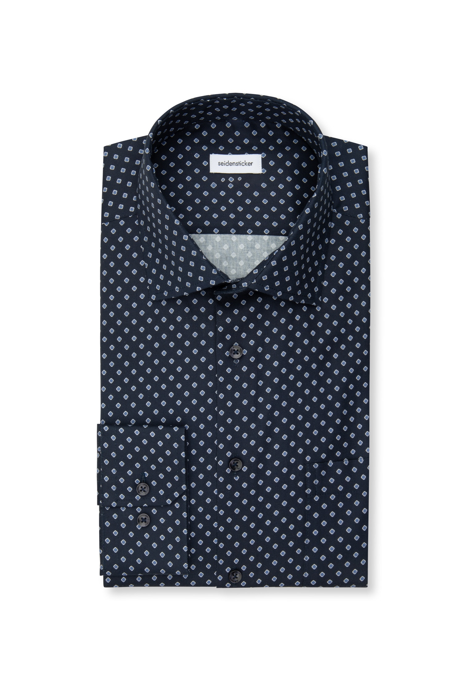 seidensticker Chemise d'affaires »Regular« Regular 1/1 Kentkragen Druck