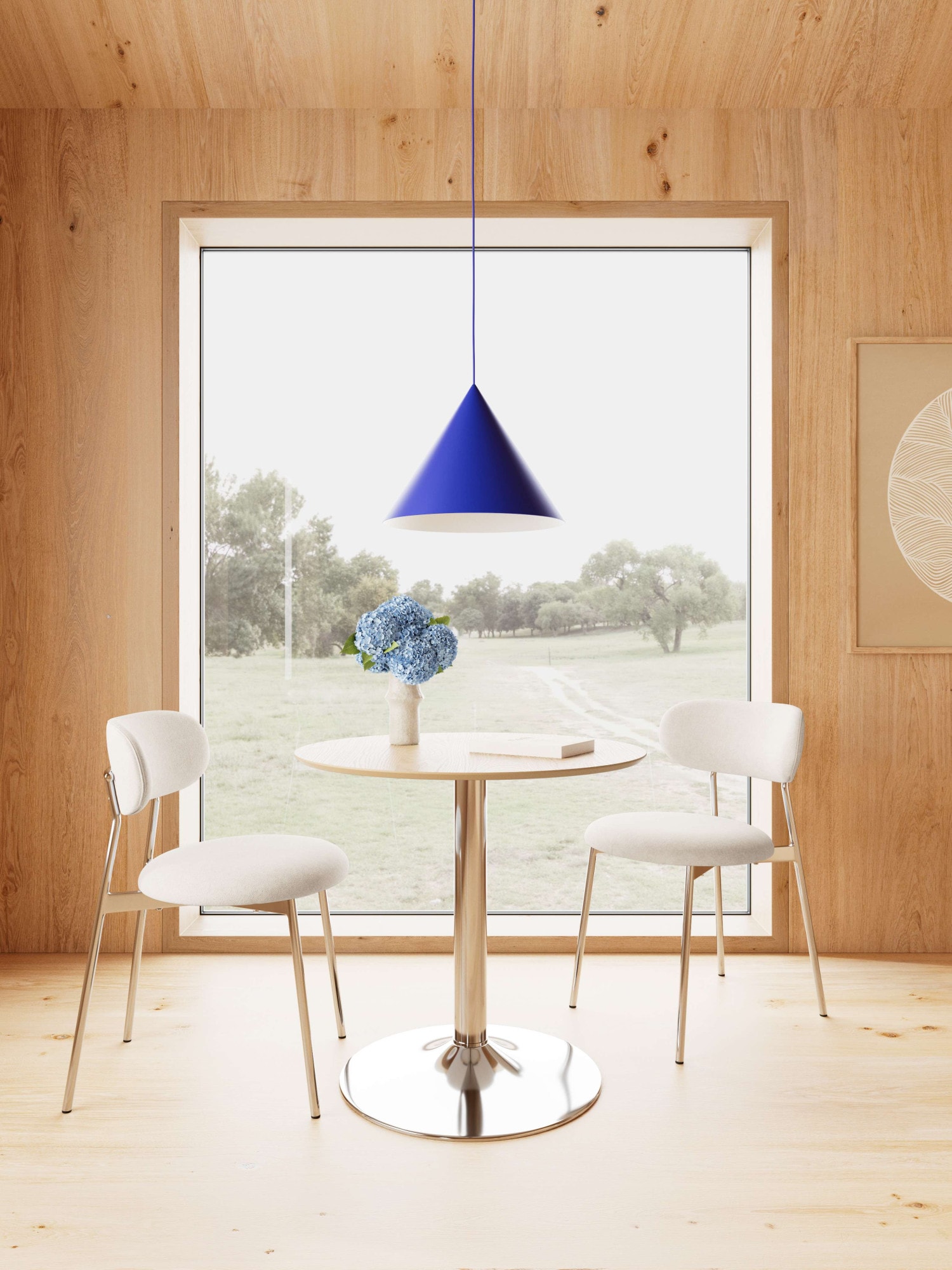 ACTONA GROUP Table de bar »Ibiza, Bistrotisch« Table, chêne, acier chromé, 80x74cm