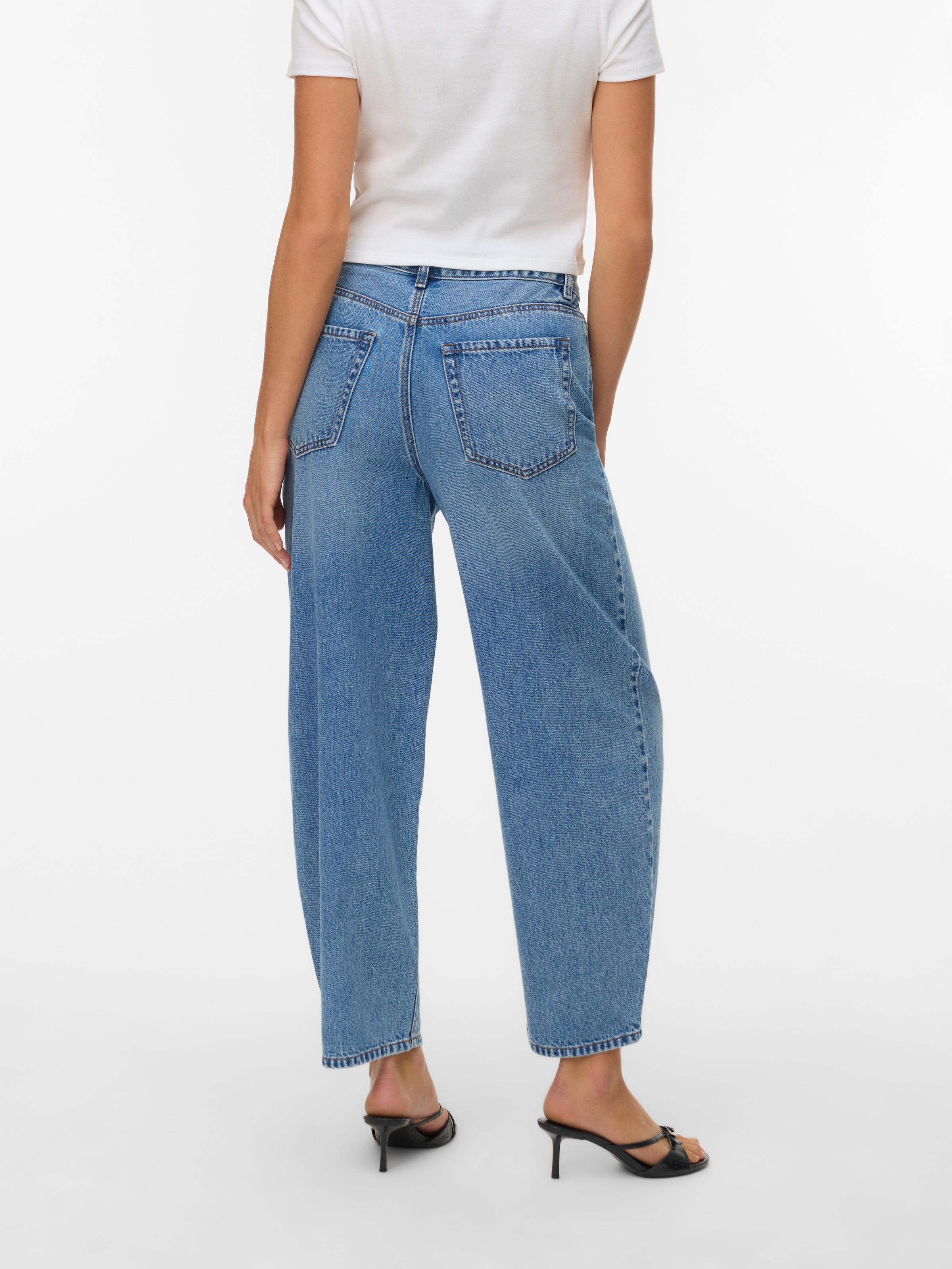 Vero Moda Jeans cheville »VMBILLIE HR BARREL ANK JEANS LI3154 NOOS« Baumwolle, Barrel Fit
