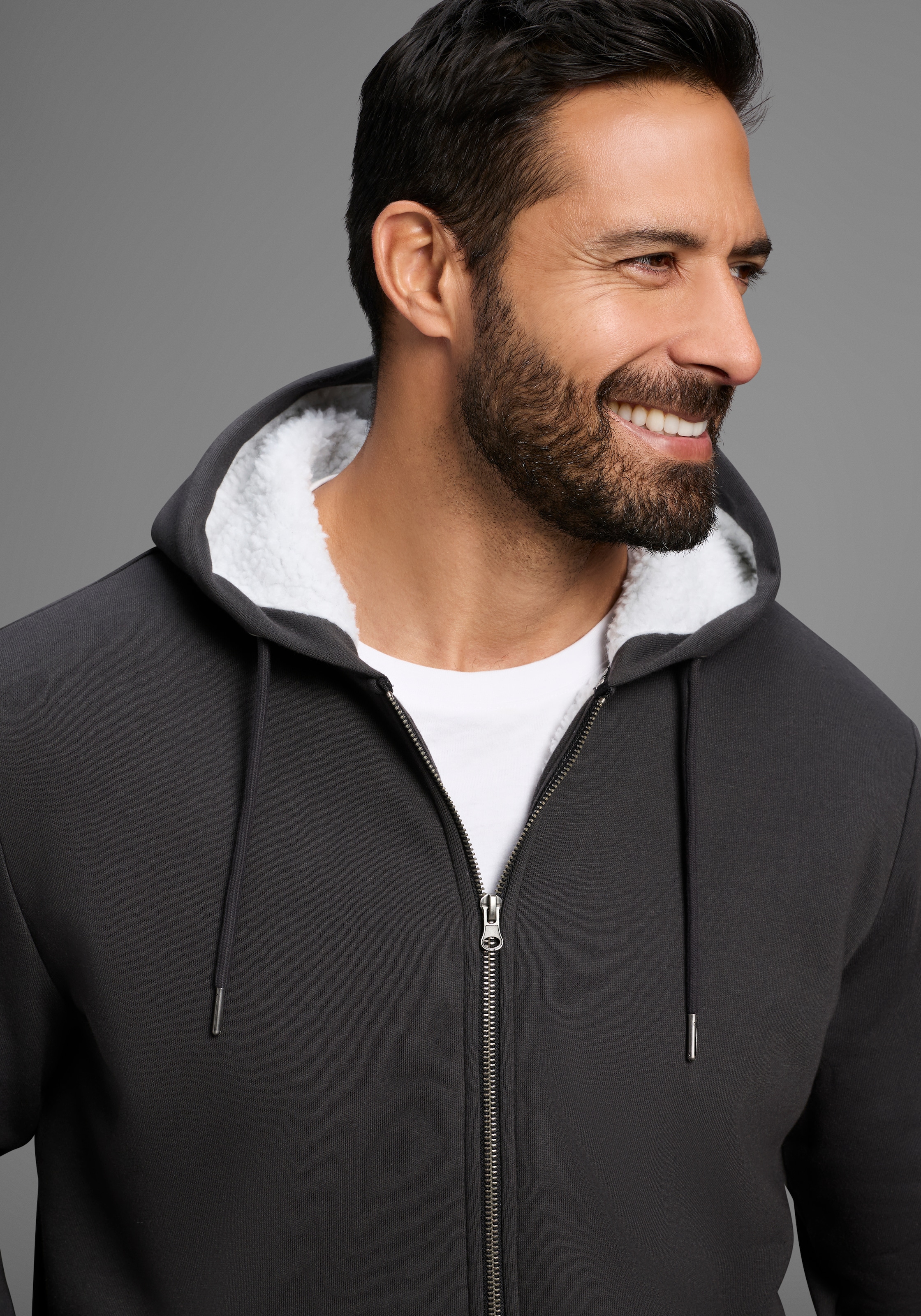 H.I.S Veste sweat mit Teddyfutter - NEUE KOLLEKTION