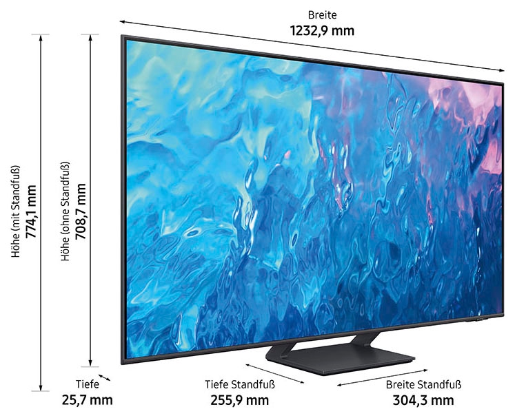 Samsung LED-Fernseher »GQ55Q70CAT«, 4K Ultra HD, Smart-TV, Quantum Prozessor 4K,Quantum HDR,Gaming Hub