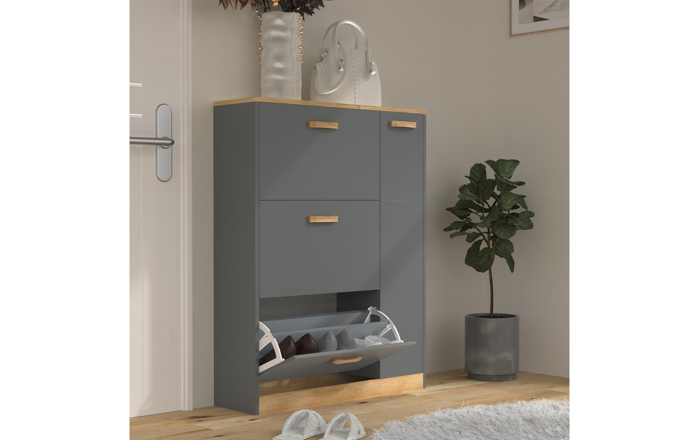 VCM Armoire à chaussures »Halom L 80 x 105 cm«