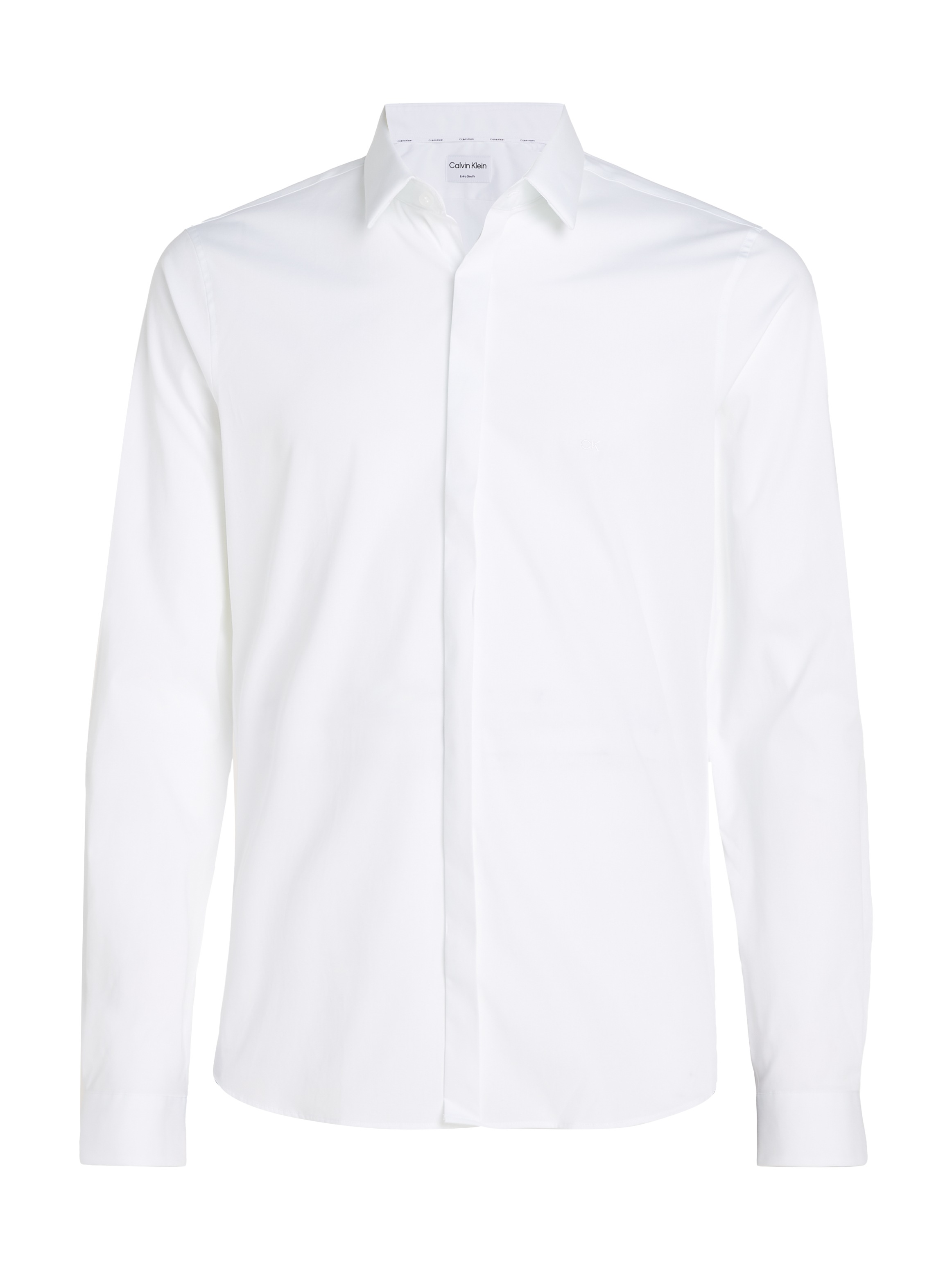 Calvin Klein Langarmhemd »POPLIN HP EXTRA SLIM SHIRT«, mit Logostickerei
