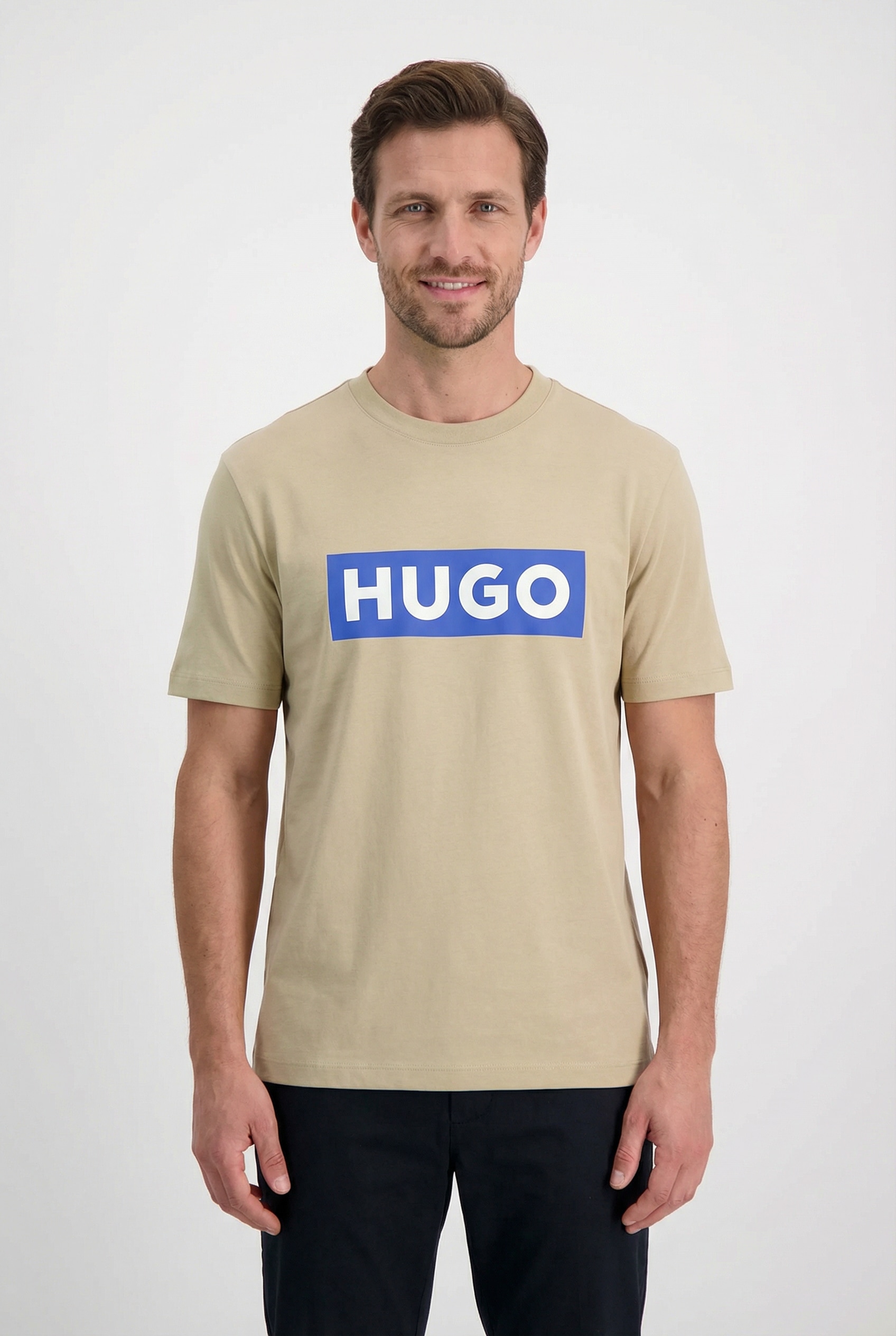 HUGO T-shirt »Nico« avec grand imprimé logo, unisexe