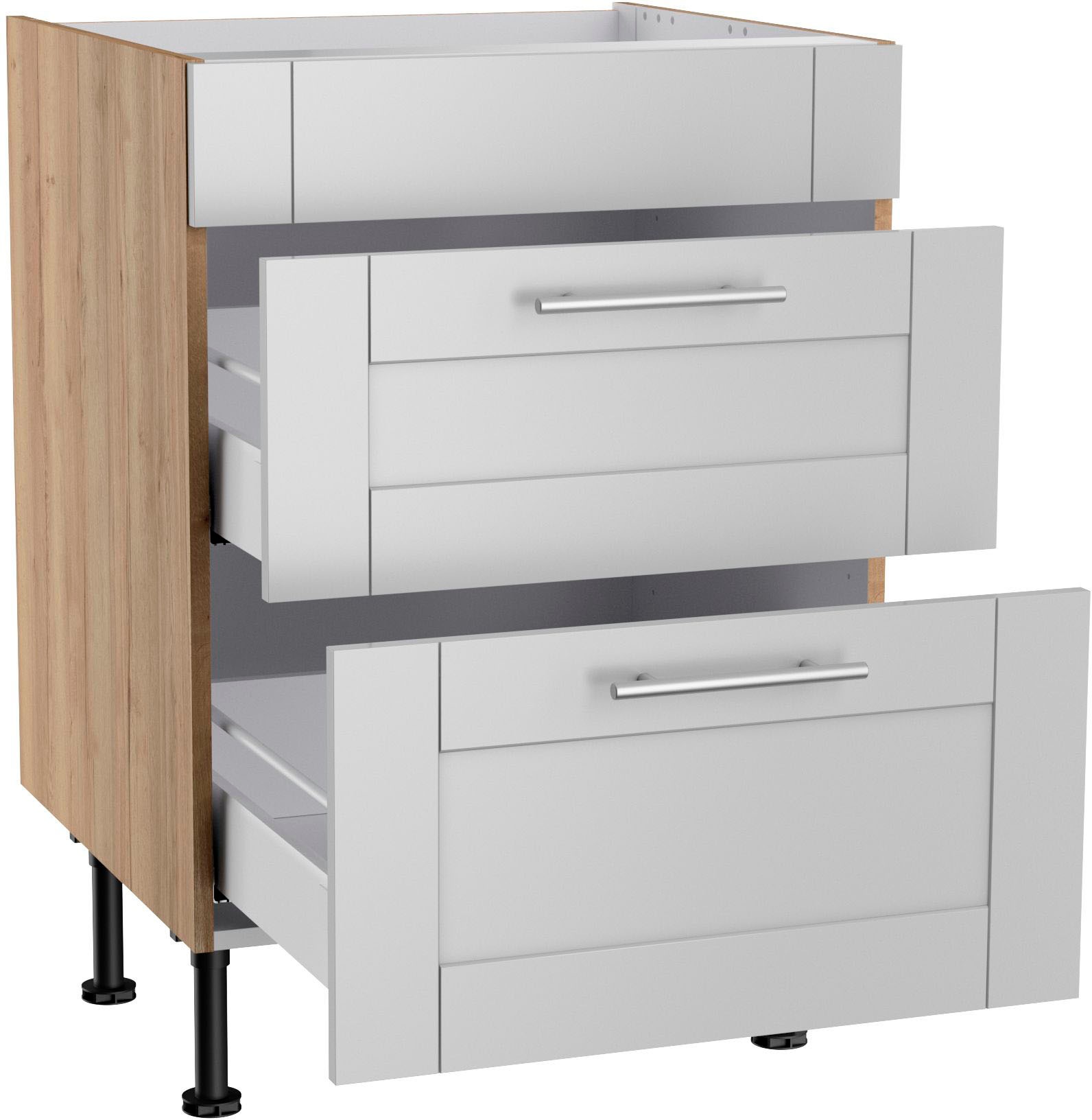 KOCHSTATION Kochfeldumbauschrank »KS-Ahus« Breite 60 cm