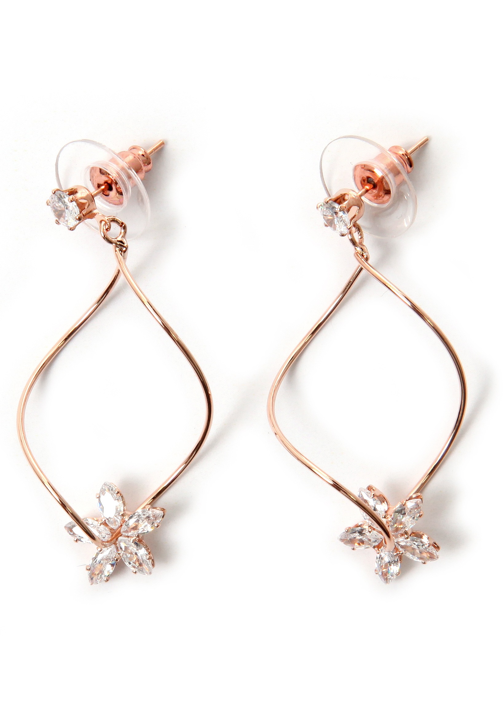 Image of J.Jayz Paar Ohrstecker »Blüte, verträumt, feminin«, mit Glassteinen bei Ackermann Versand Schweiz