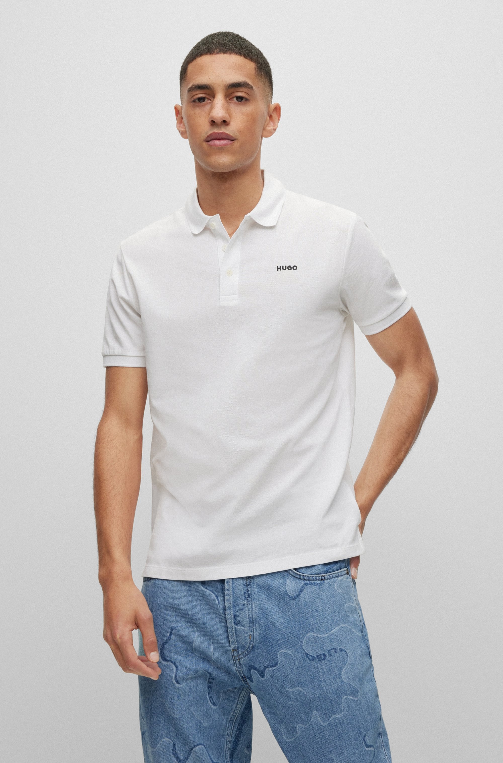 HUGO Polo »Donos« Regular Fit, Baumwoll-Piqué