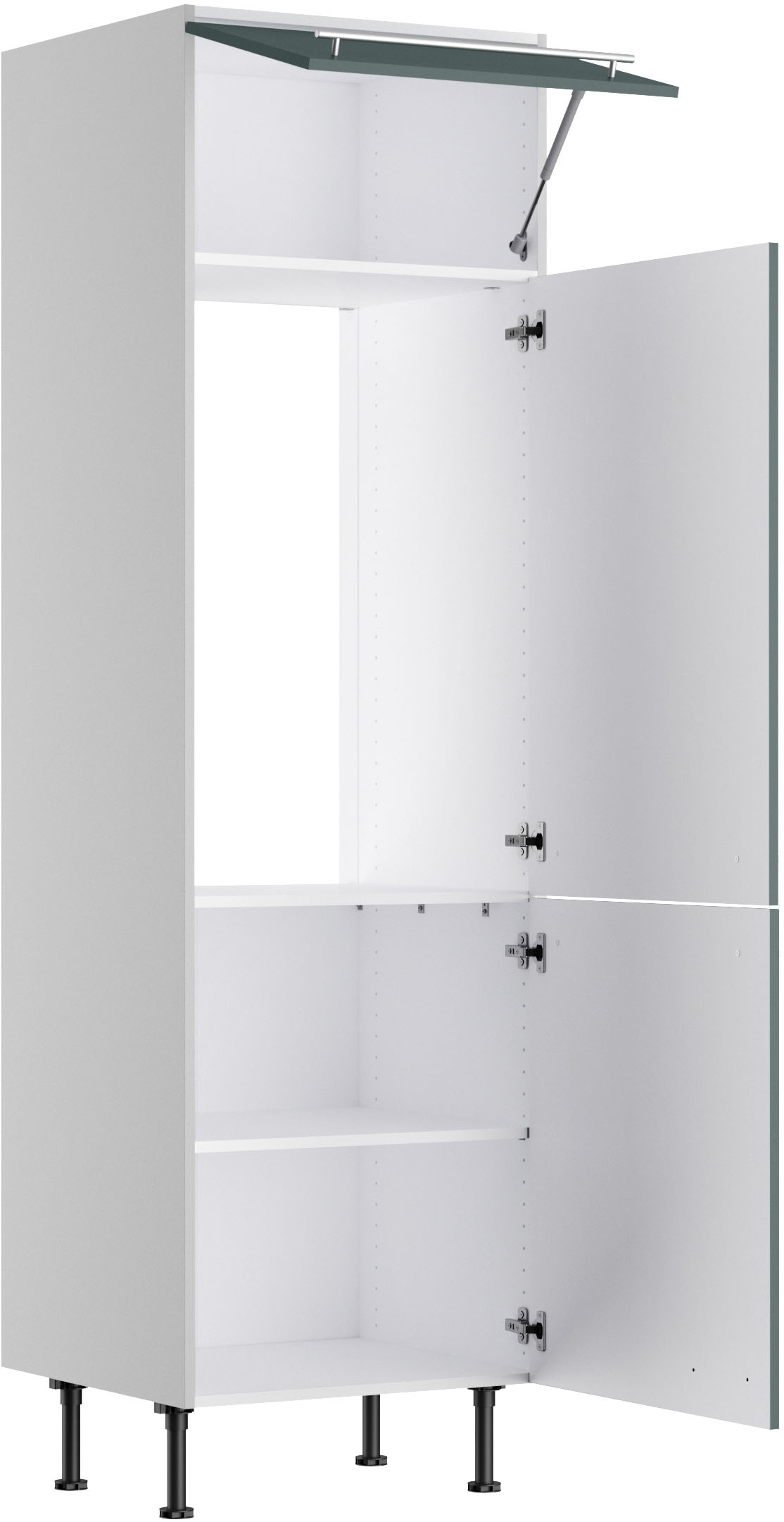 KOCHSTATION Armoire réfrigérée encastrable »KS-Bern2« Breite 60 cm, Höhe 211,8 cm, 1 Klappe, 2 Türen, 1 Einlegeboden