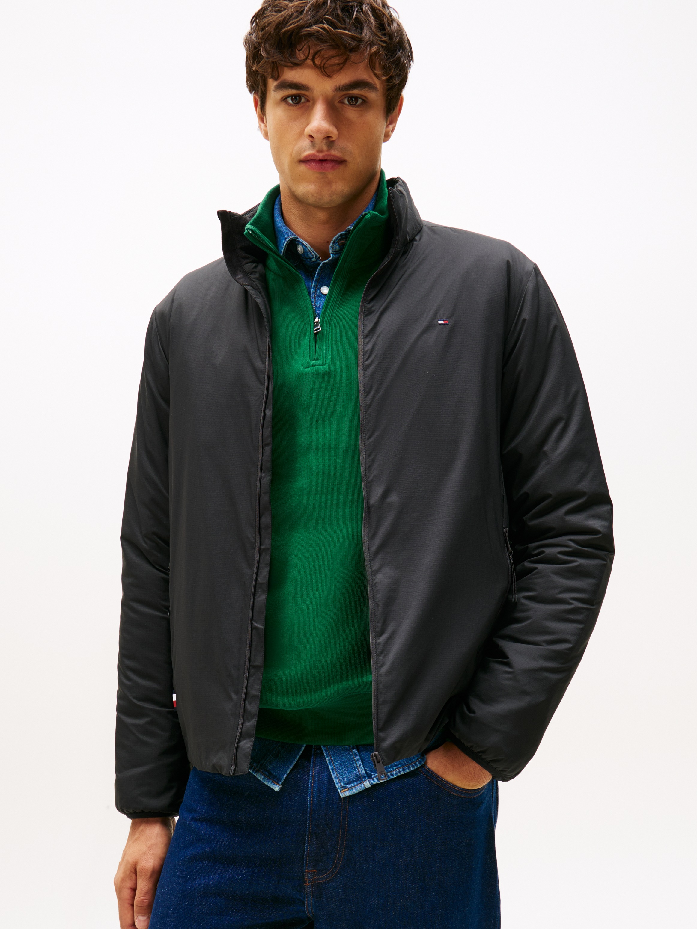Image of Tommy Hilfiger Blouson "LIGHTWEIGHT" Freizeitjacke, Übergangsjacke mit Stehkragen