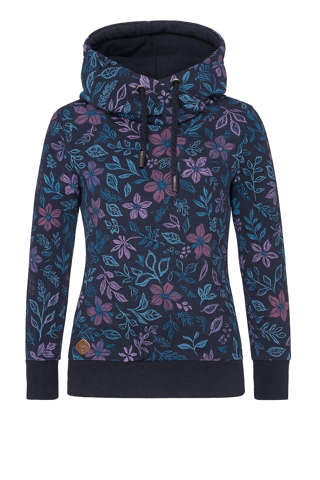 Ragwear Sweatshirt »GRIPY FLOWERS O«, Hoodie mit floralem All Over-Druck