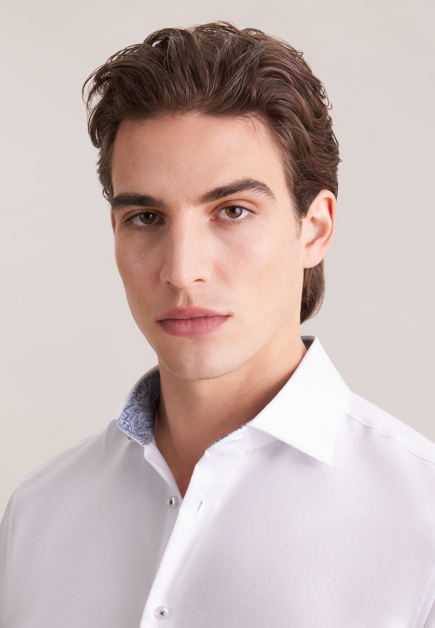 seidensticker Chemise d'affaires »Schwarze Rose« Slim 1/1 Kentkragen Uni