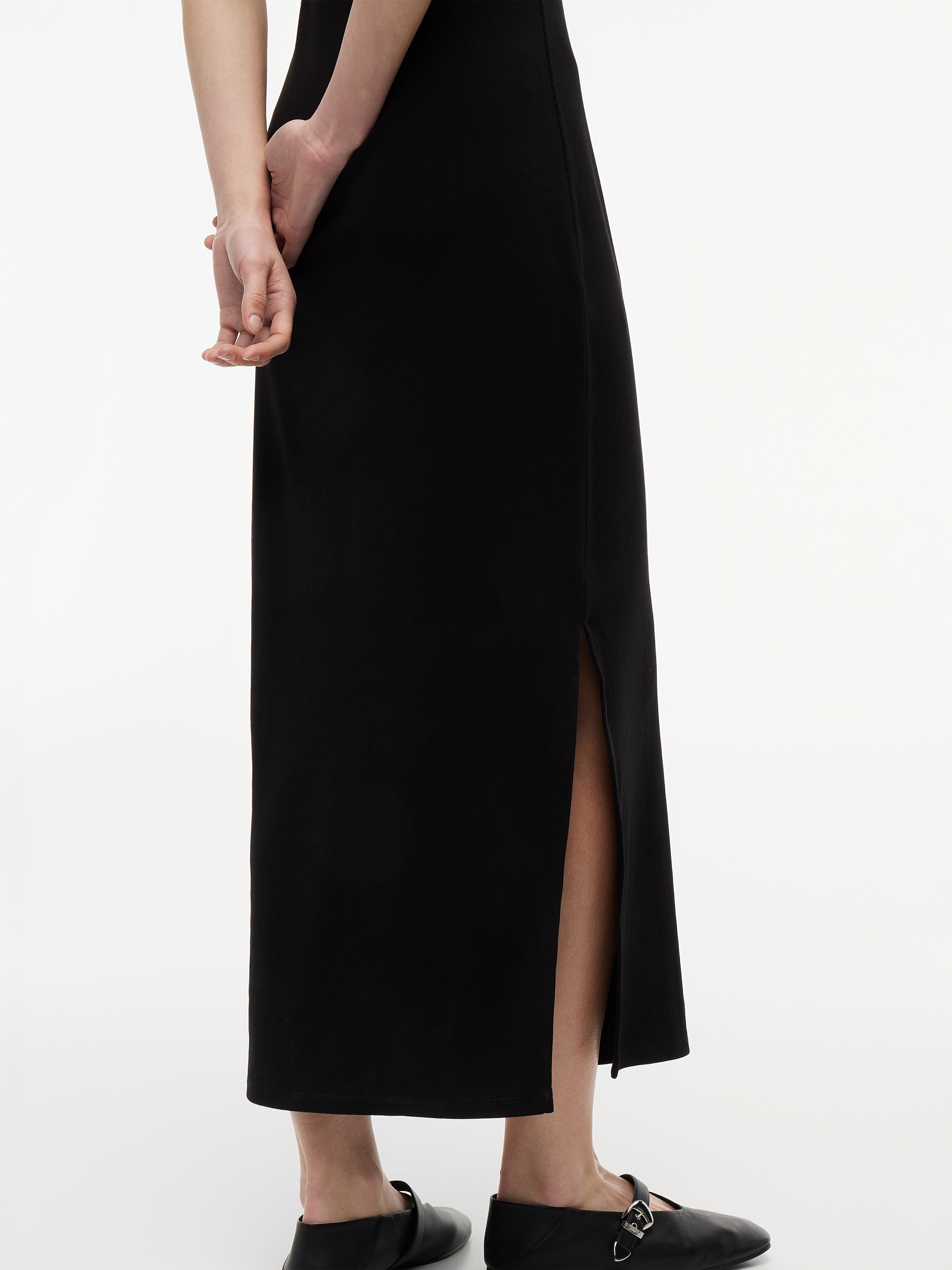 Tommy Jeans Maxikleid »TJW MAXI BADGE DRESS EXT« Baumwollmischung, figurbetont