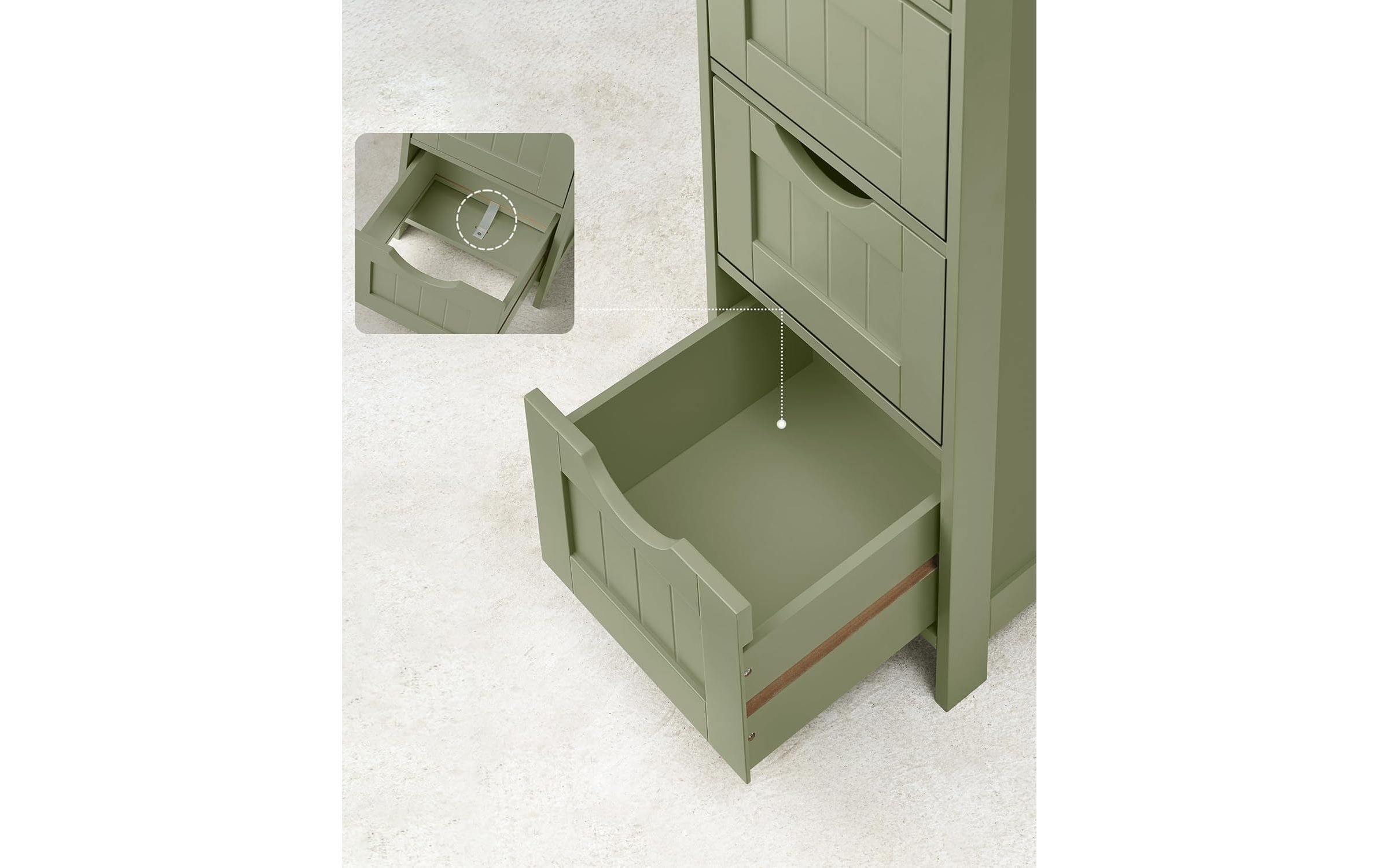VASAGLE Commode »Landhausstil 30 x 82 cm«