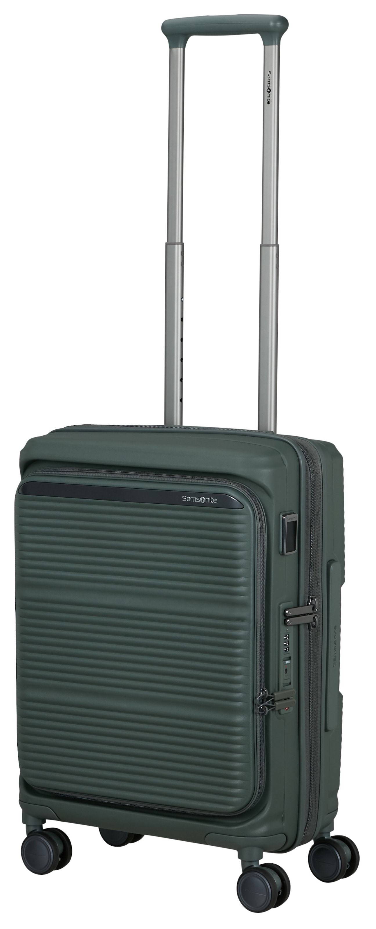 Samsonite Trolley à coque dure »PARALUX, verschiedene Grössen und Farben« 40 litre 4 Rollen avec système trolley à bouton-pression verrouillable et escamotable