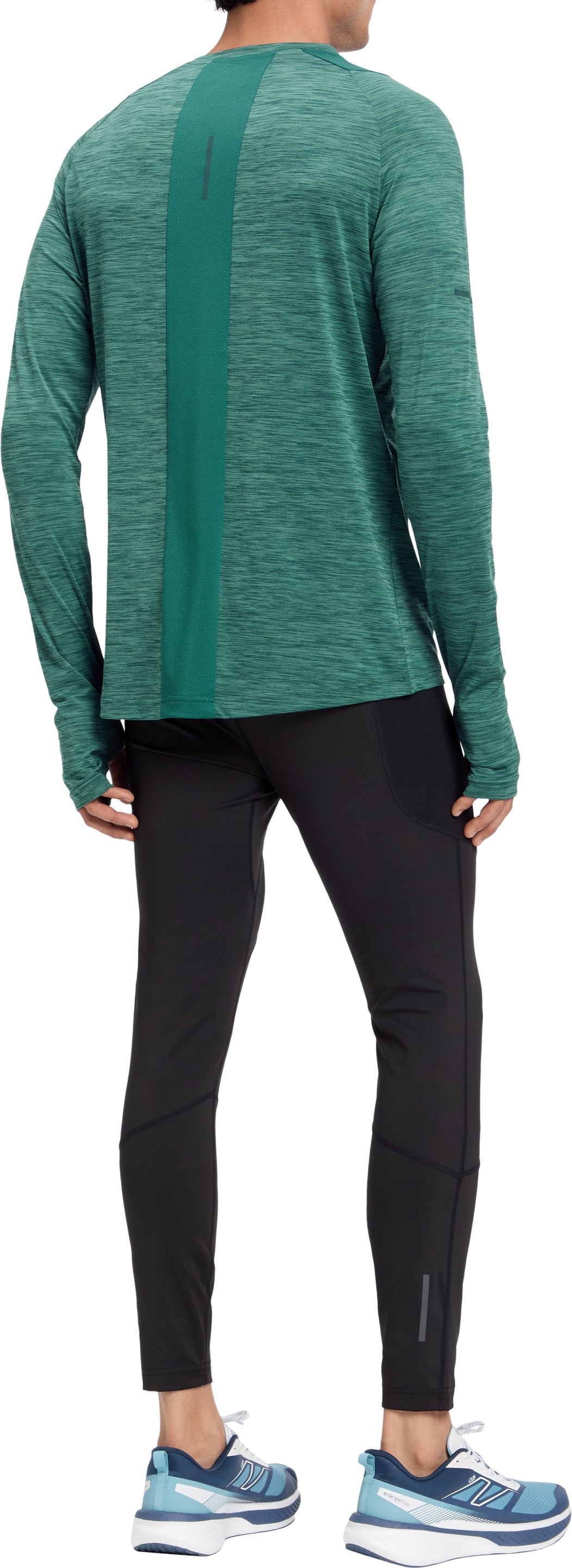 Energetics T-shirt de course »HE.-LANGARMSHIRT AILO LS M« avec ouvertures pour le pouce aux poignets, matériau élastique