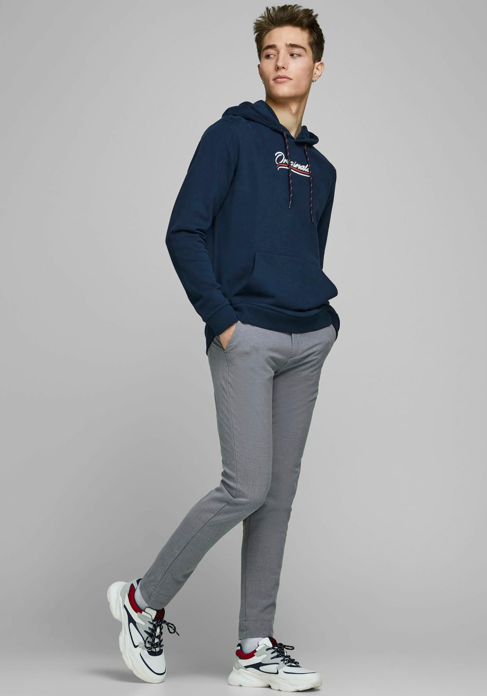 Jack & Jones Chinohose »MARCO – Chinohose mit Stretchanteil und Komfort«  modisch, slim fit, Web