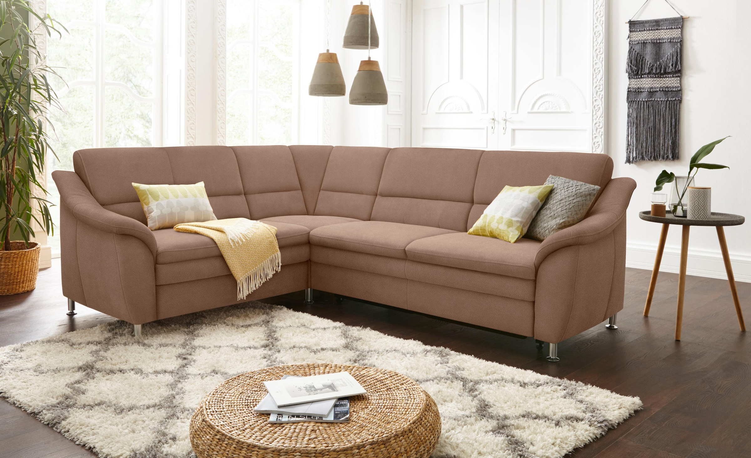 Image of sit&more Ecksofa "Cardoso L-Form" mit Federkern, wahlweise mit Bettfunktion und Schubkasten